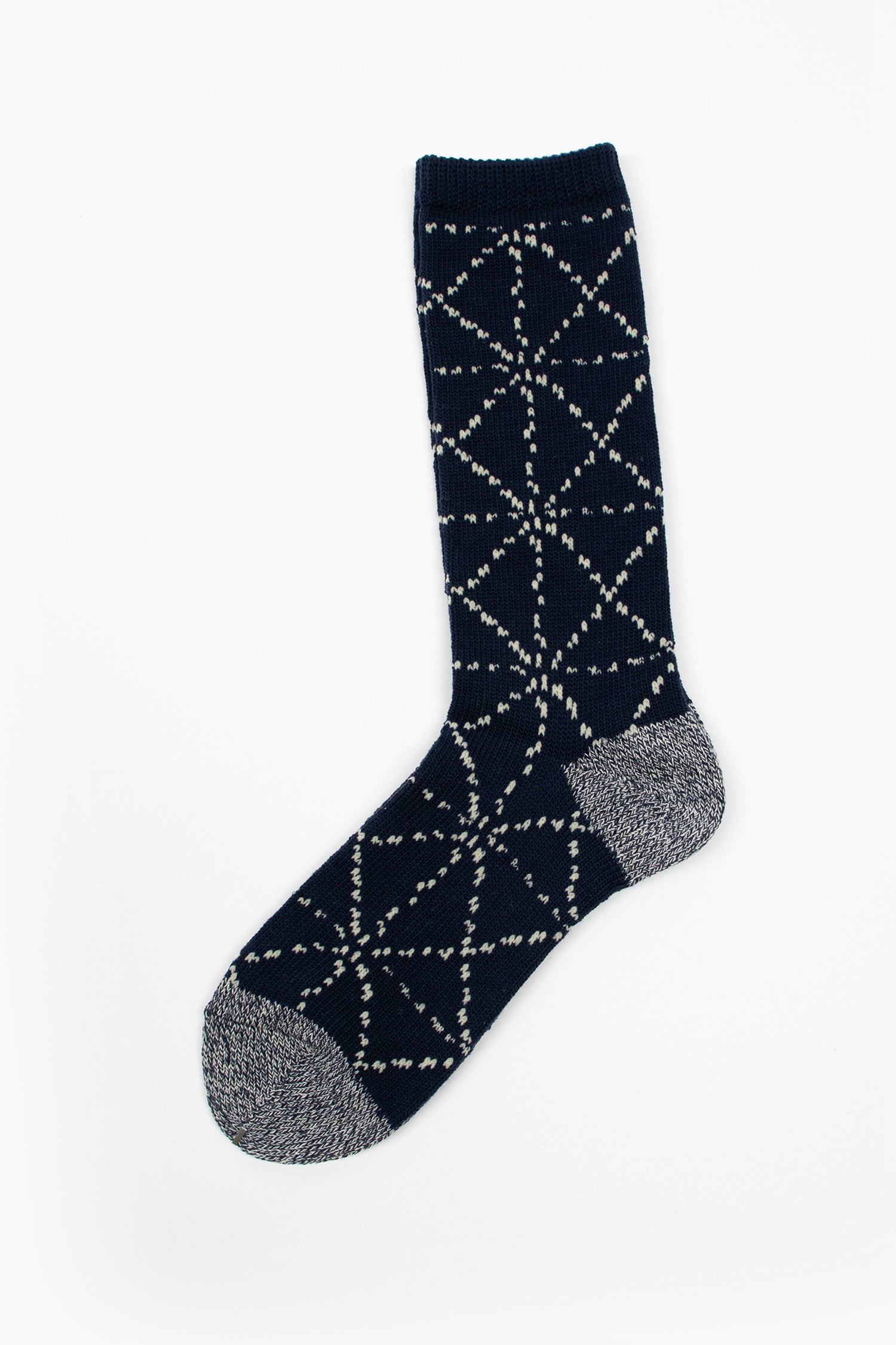 84 Yarns Sashiko Socks Navy
