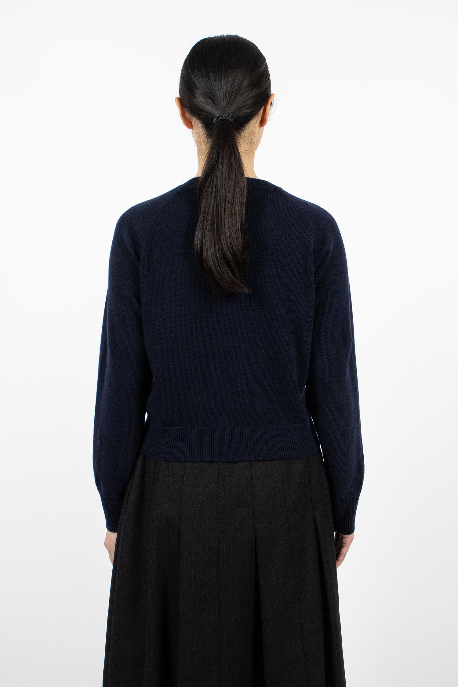 Textured Argyle Jumper Navy