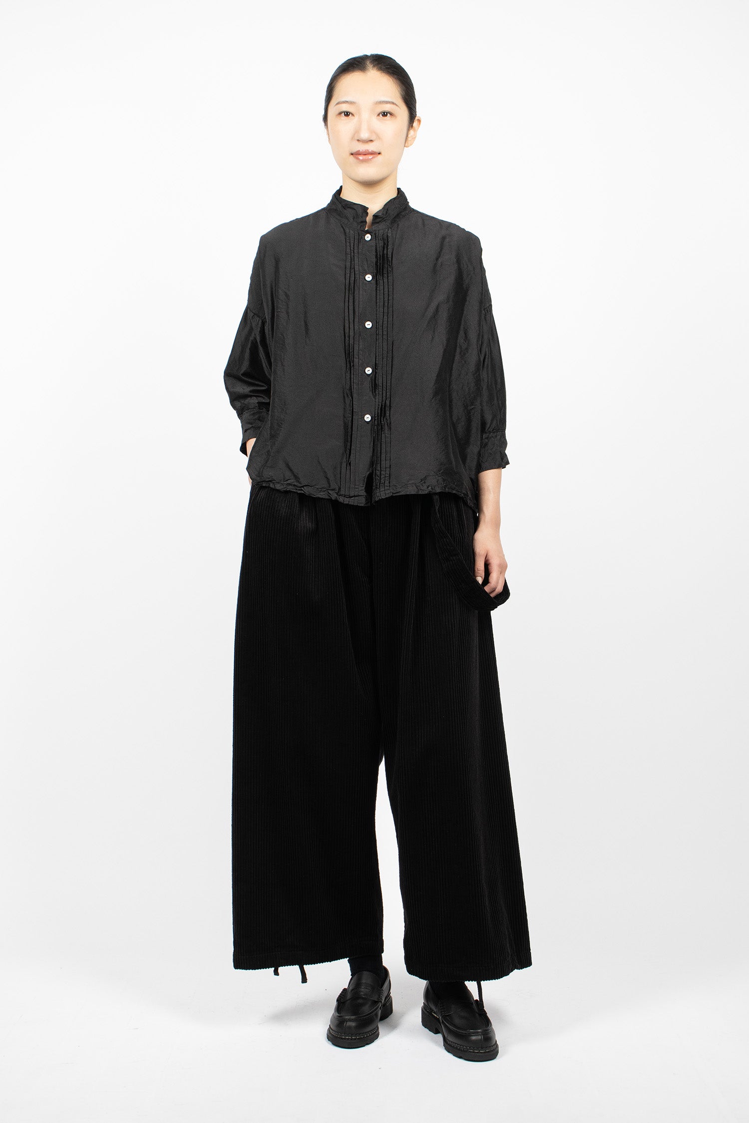 Balloon Pants Black Corduroy