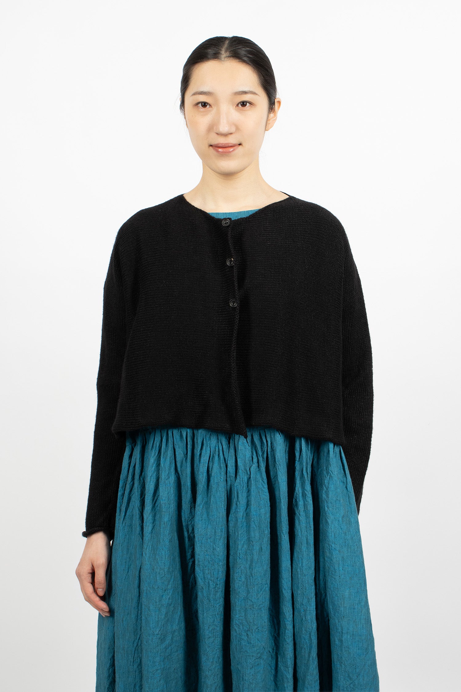Maple Linen Cardigan Black