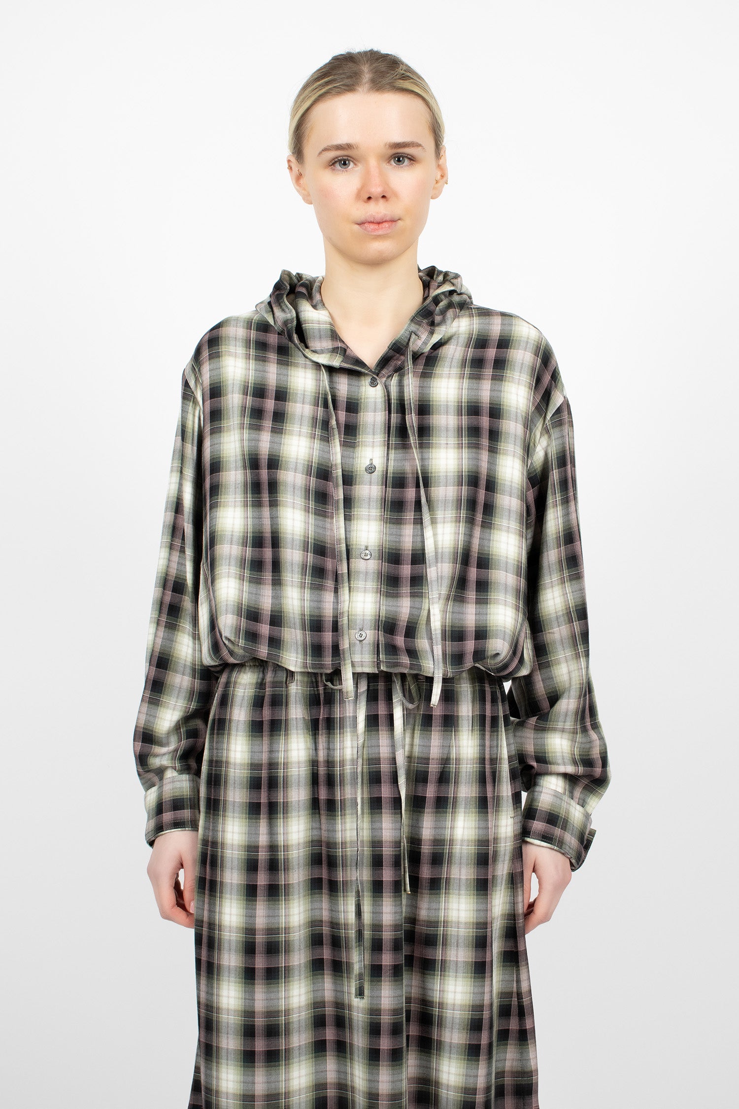 Hooded Overshirt Black/Green