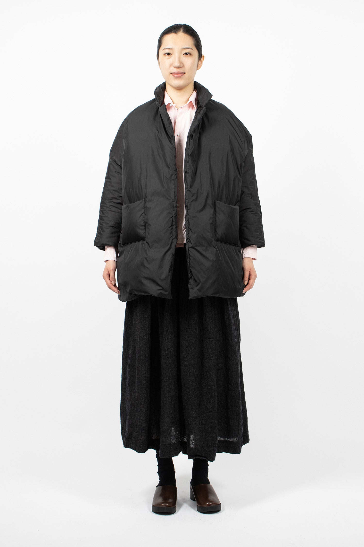 Poppy Down Coat Black