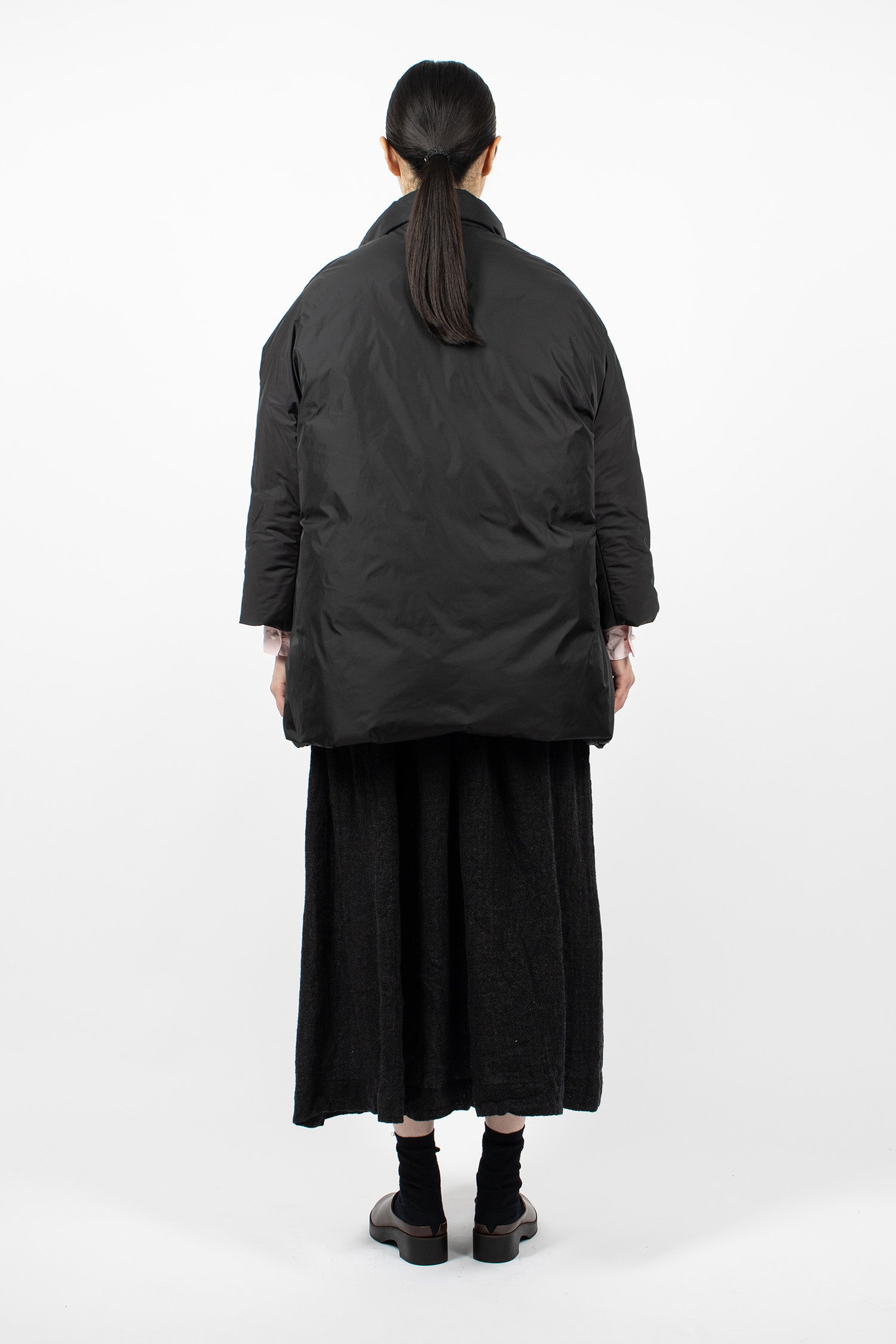 Poppy Down Coat Black