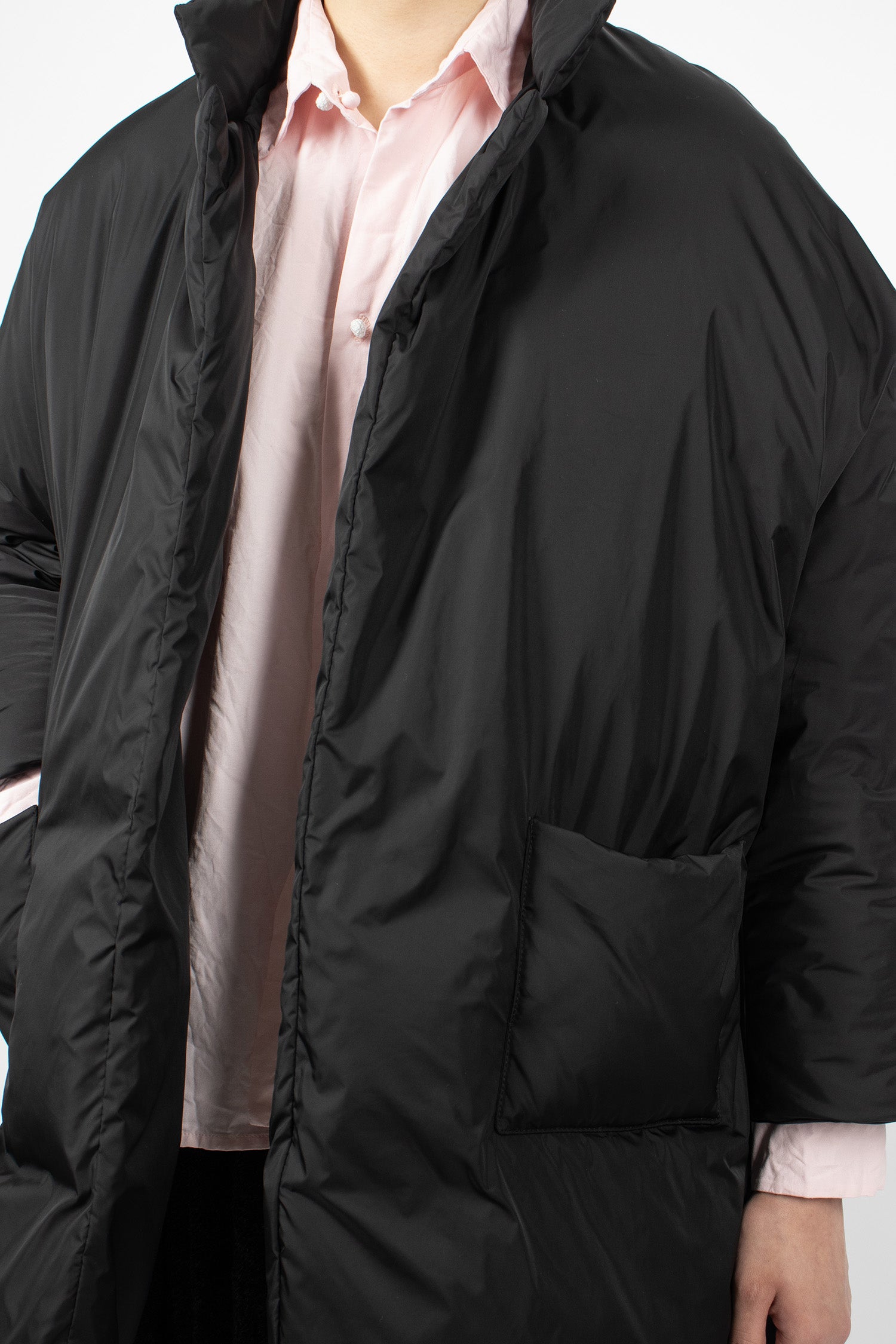 Poppy Down Coat Black