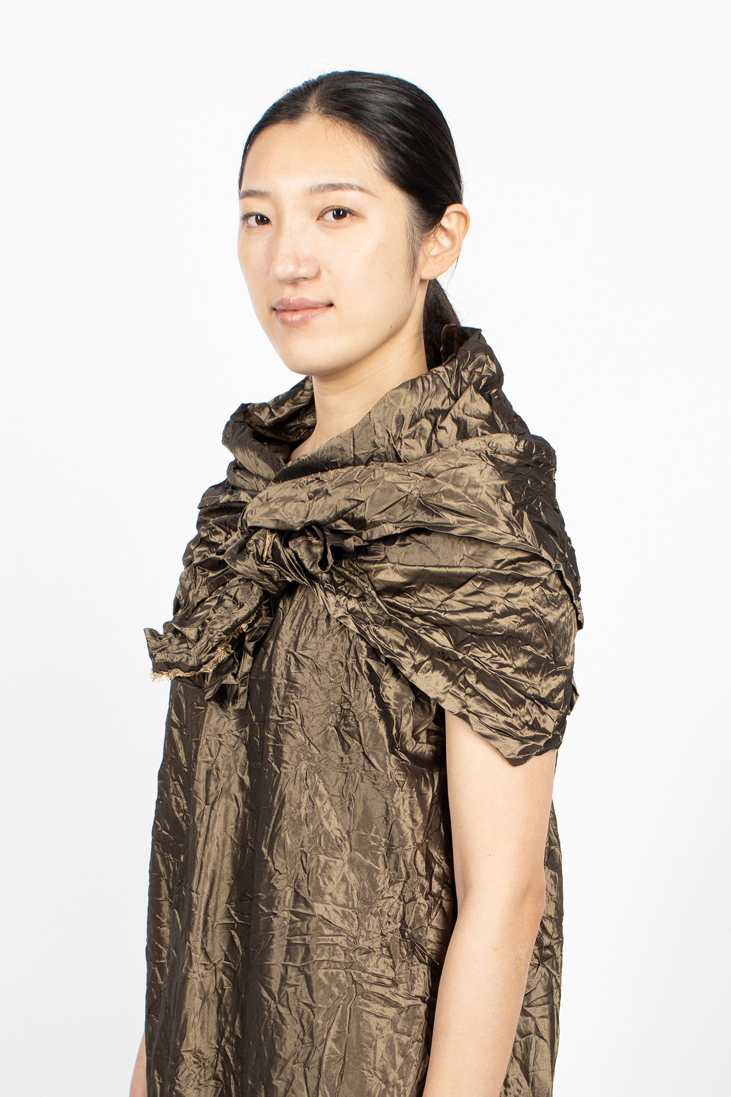 Ura Taffeta Dress Bronze