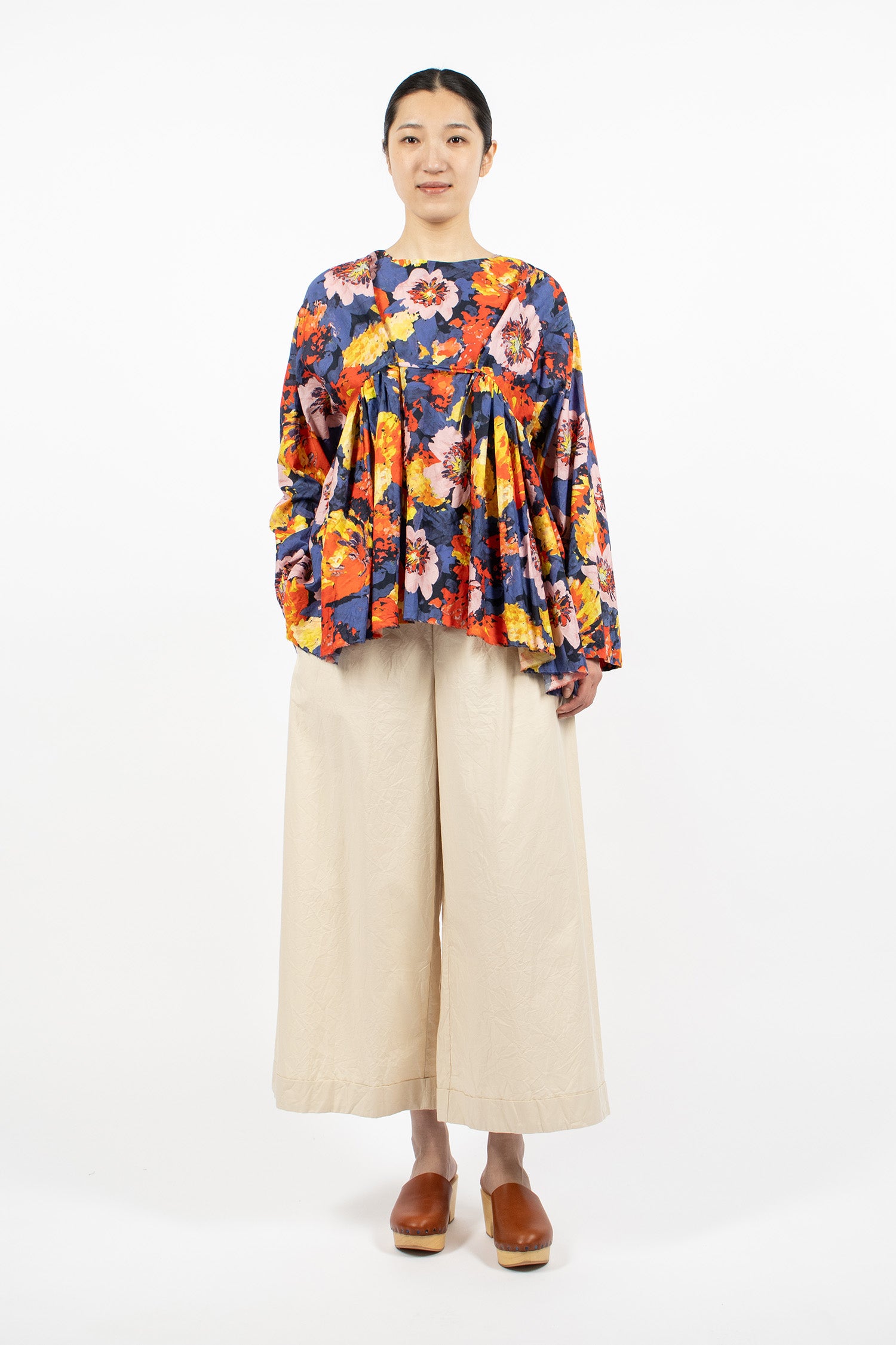 Newpride Shirt Navy Blue/Large Flowers Mix
