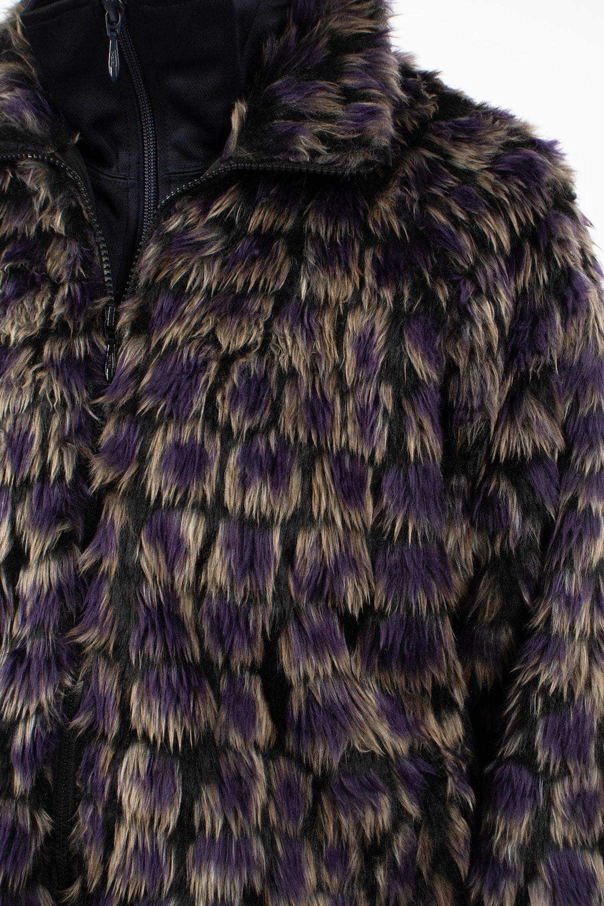 Raglan Fake Fur Jacket Purple