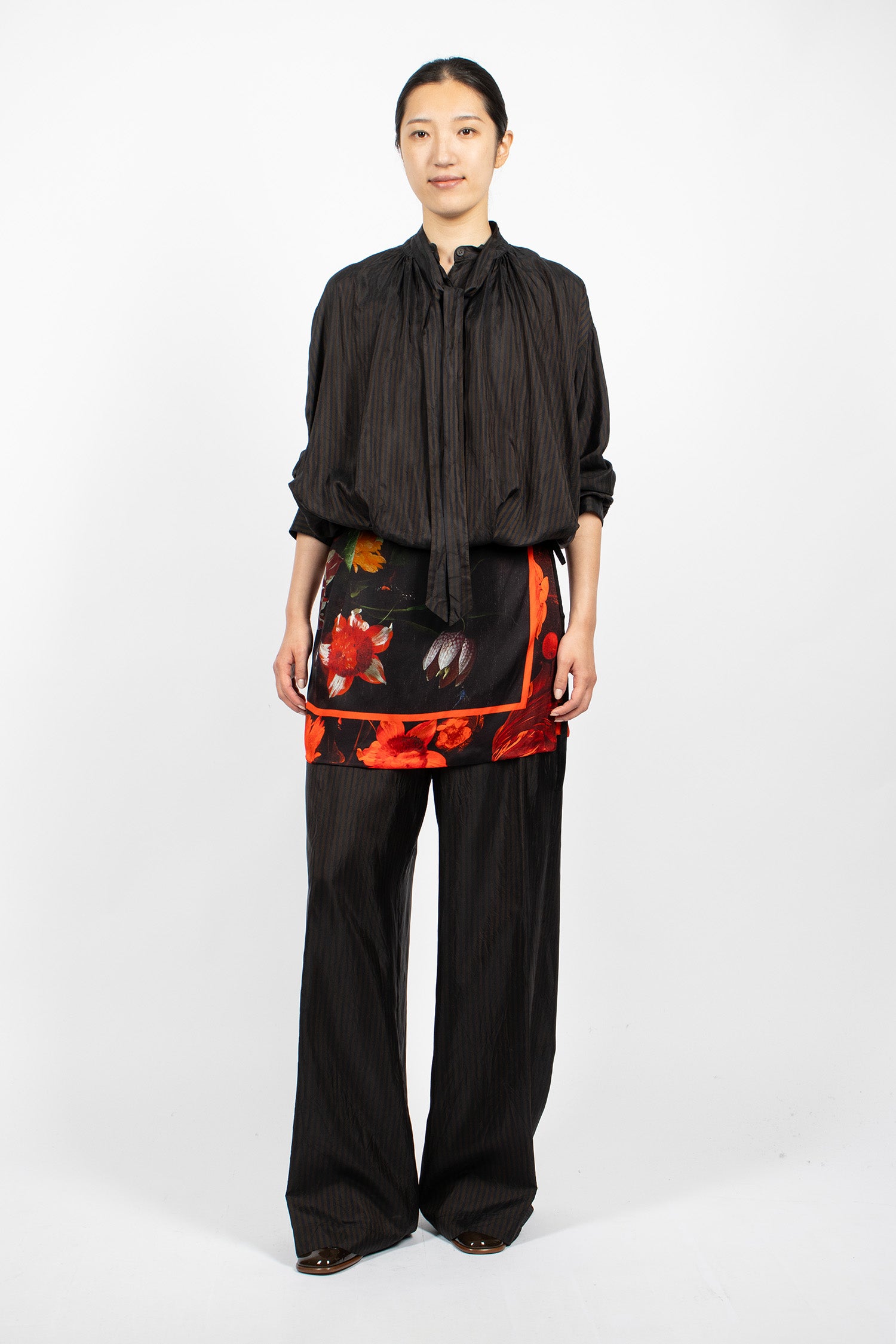 Printed Wrap Skirt Dessin A 2