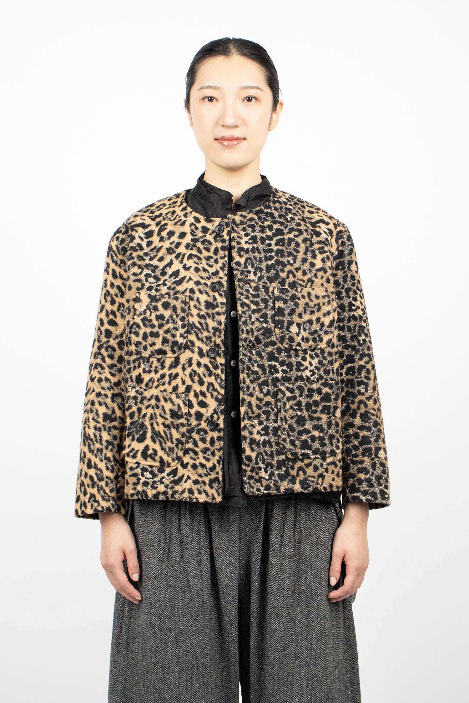 CN Jacket Leopard Jacquard