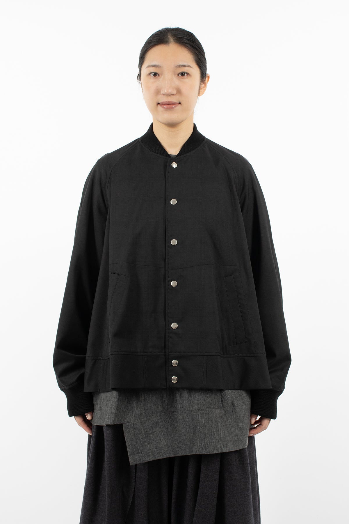 A-Line Bomber Jacket Black