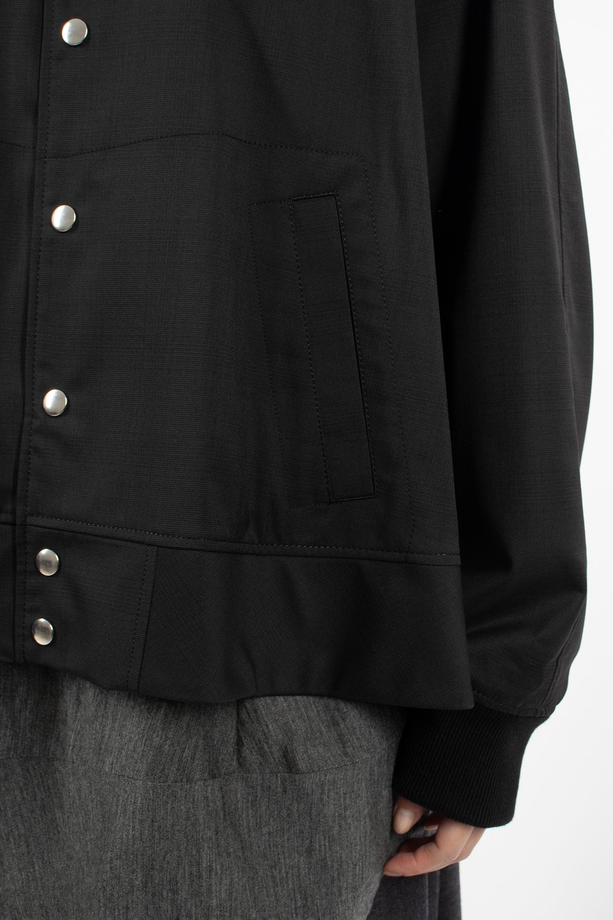 A-Line Bomber Jacket Black