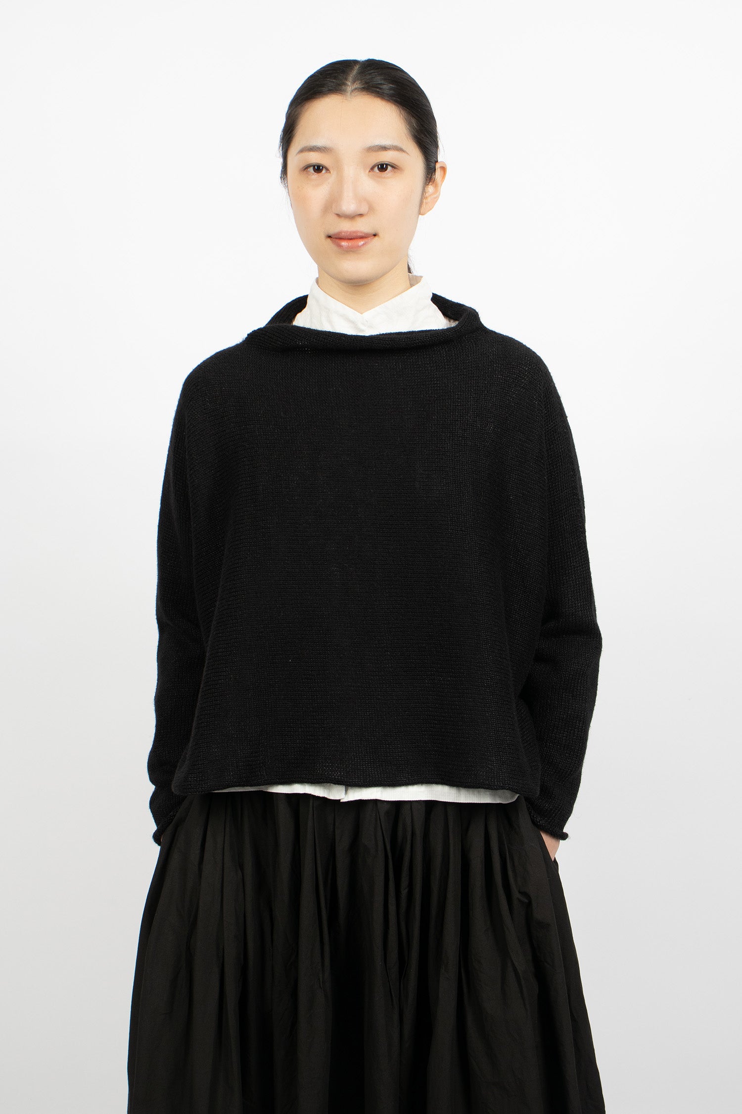 Hazel Linen Jumper Black