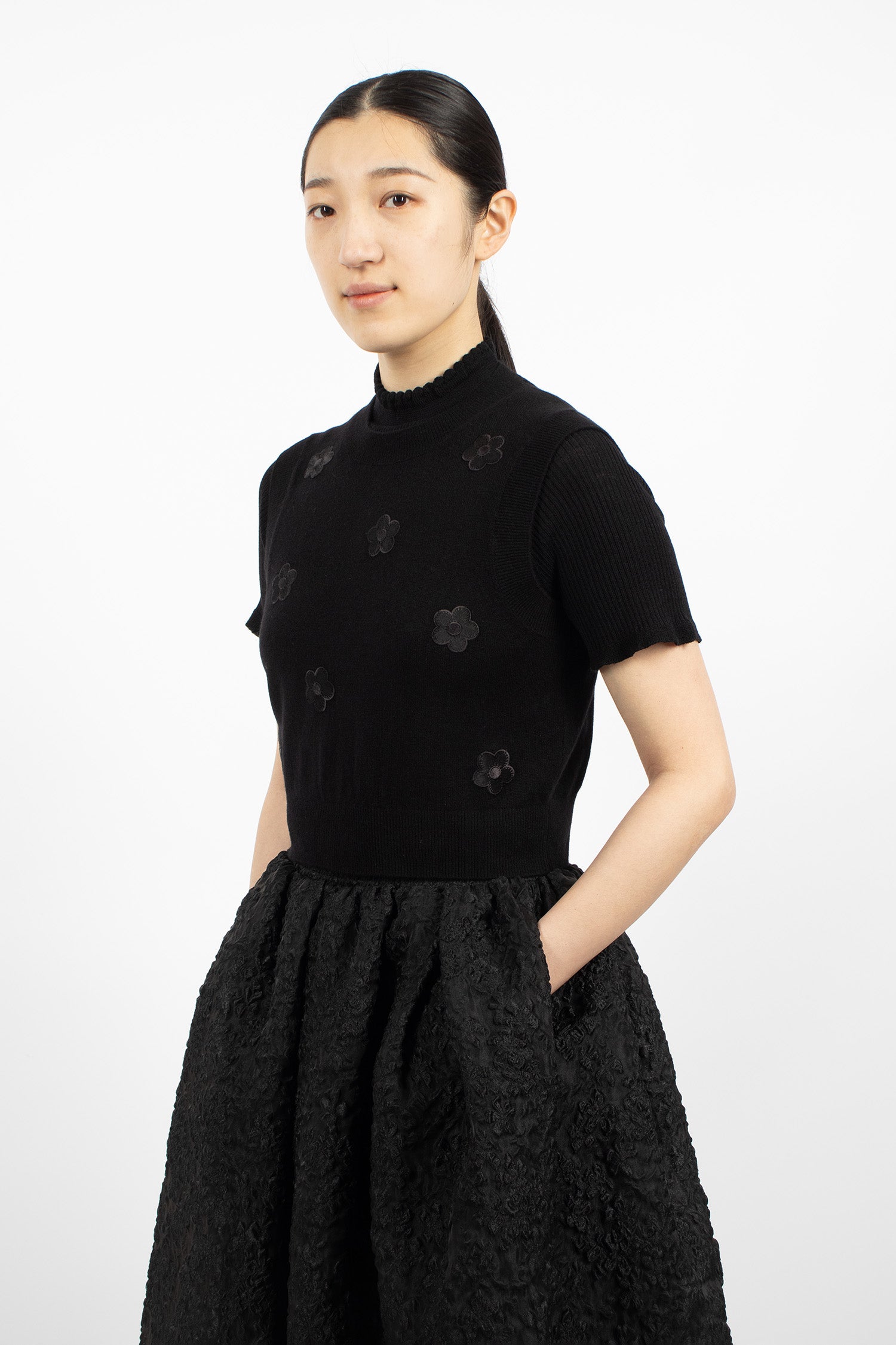 Dean Cashmere Vest Black