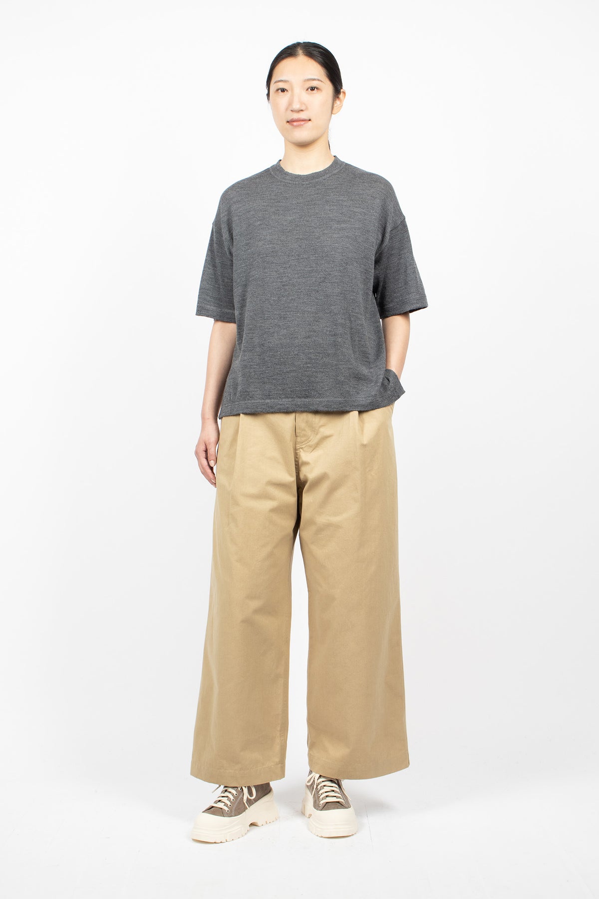 Marta Knit Pullover Steel Melange