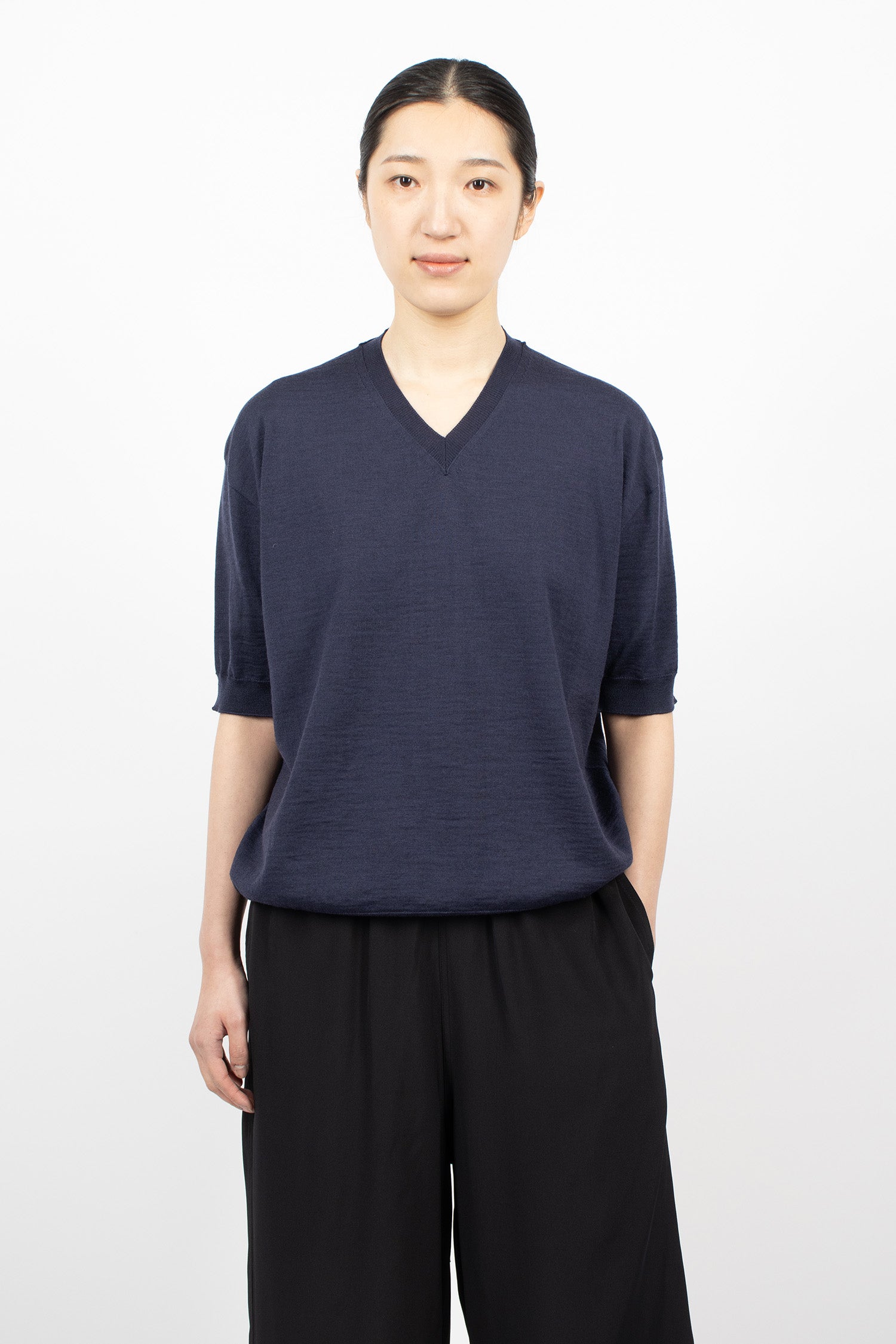 Memo Knit Pullover Midnight