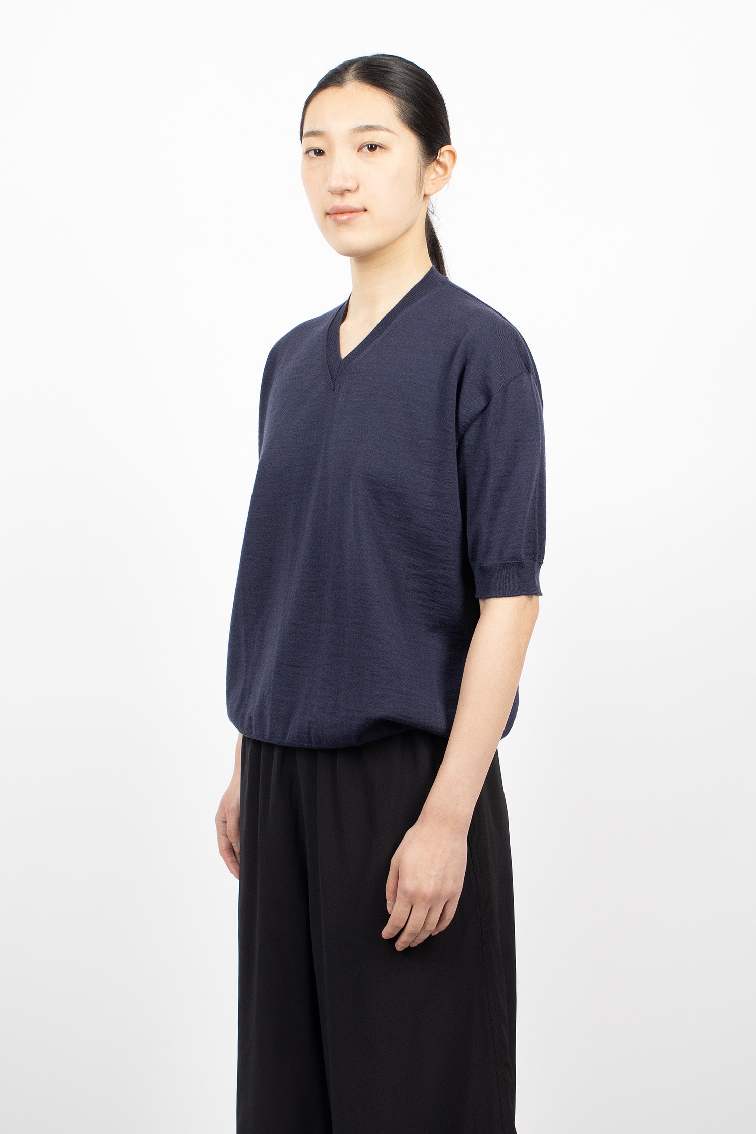 Memo Knit Pullover Midnight