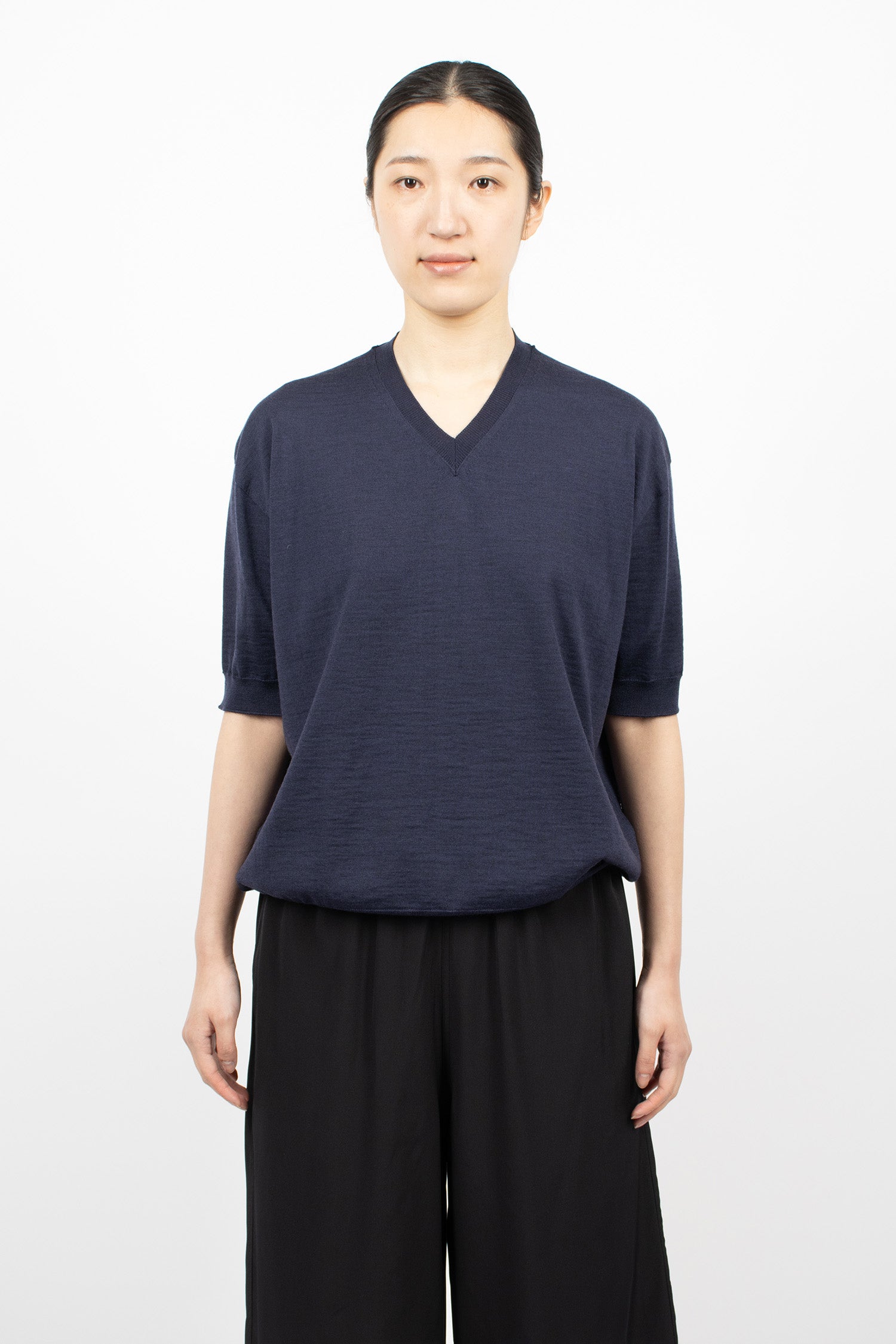 Memo Knit Pullover Midnight