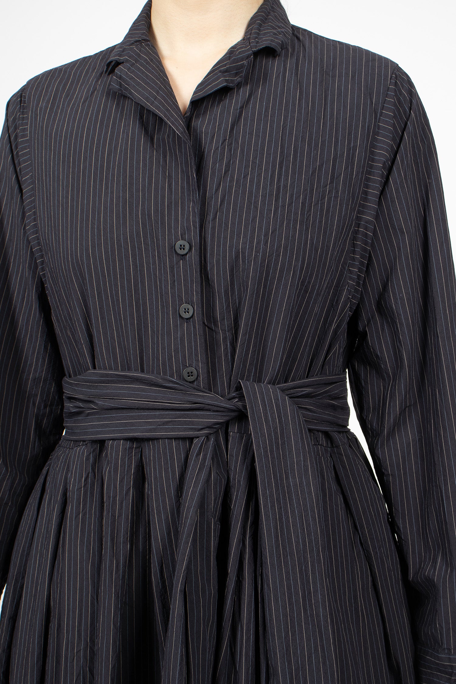 Mina Dress Black Stripe