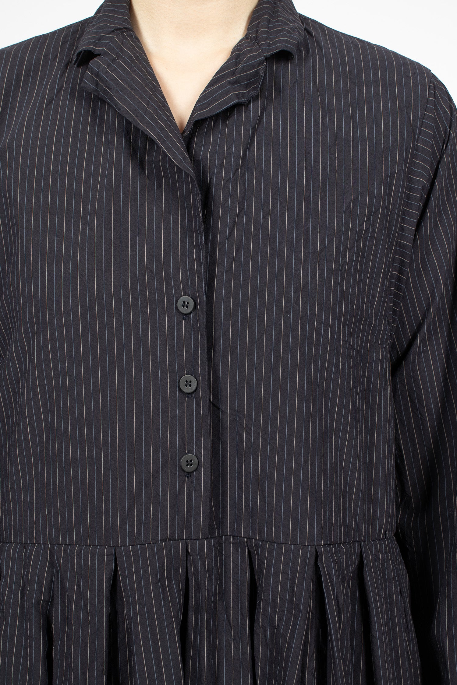 Mina Dress Black Stripe