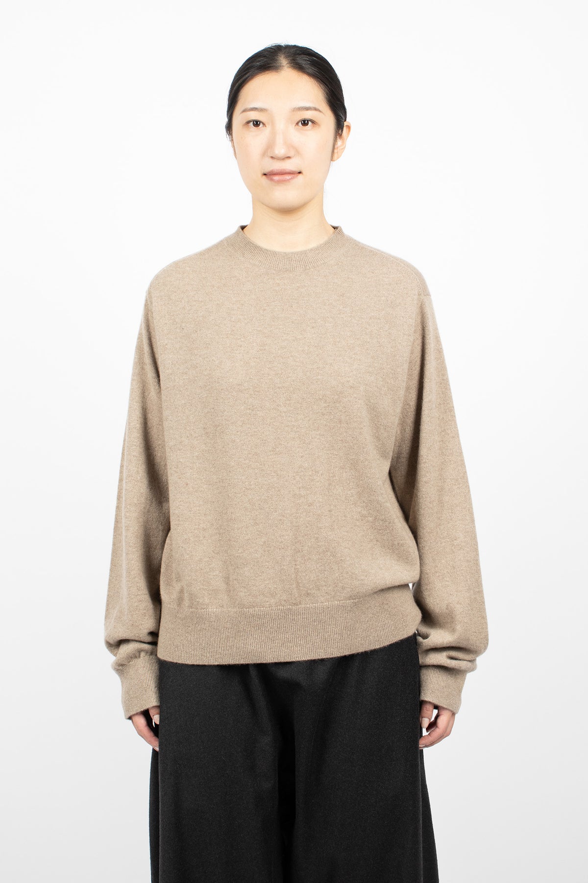 Minos Cashmere Pullover Sahara Melange