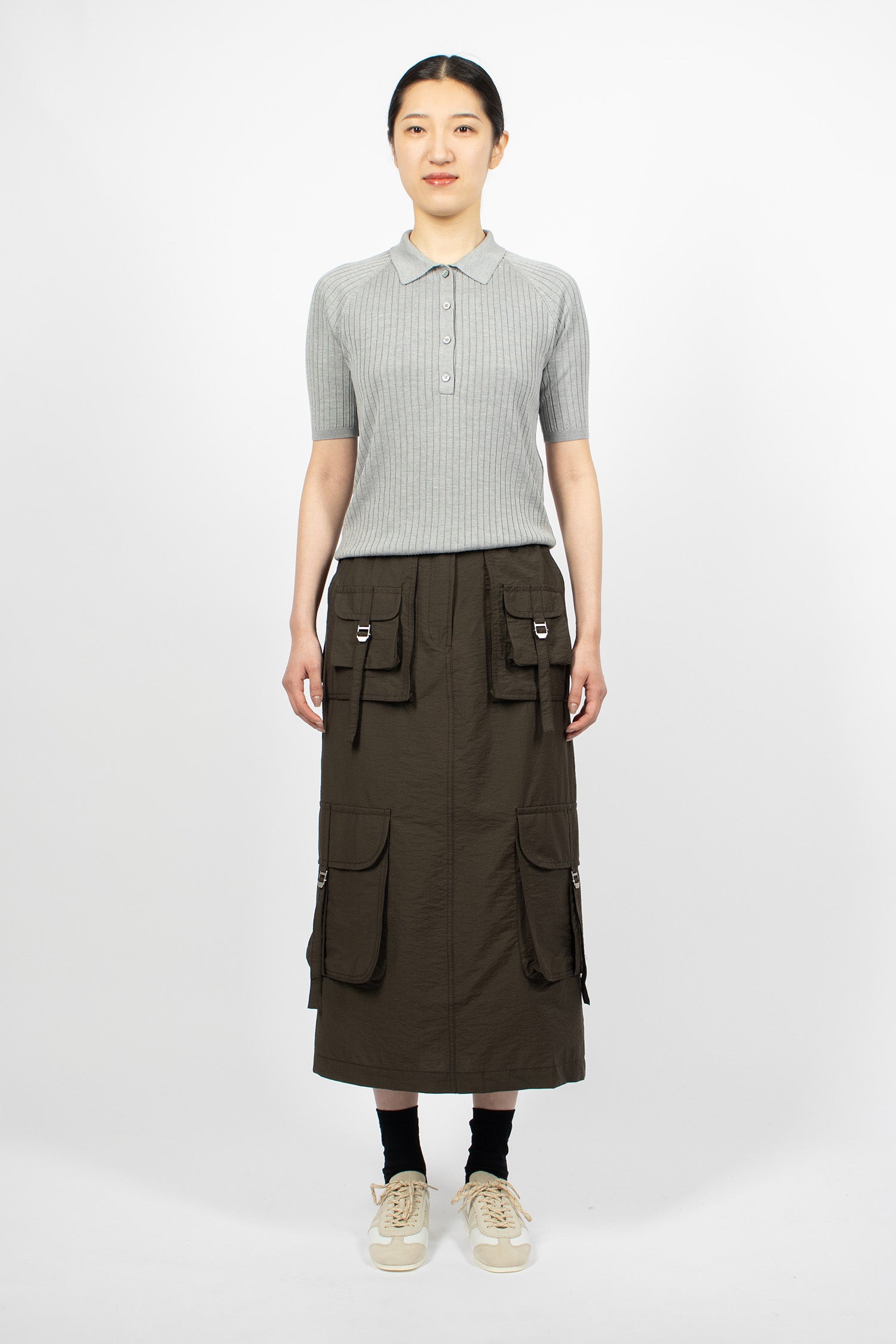 Cargo Skirt Dark Grey