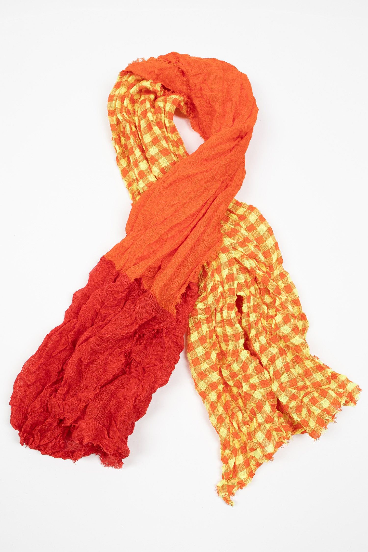 Hawaii Washed Shawl Red/Orange Mix