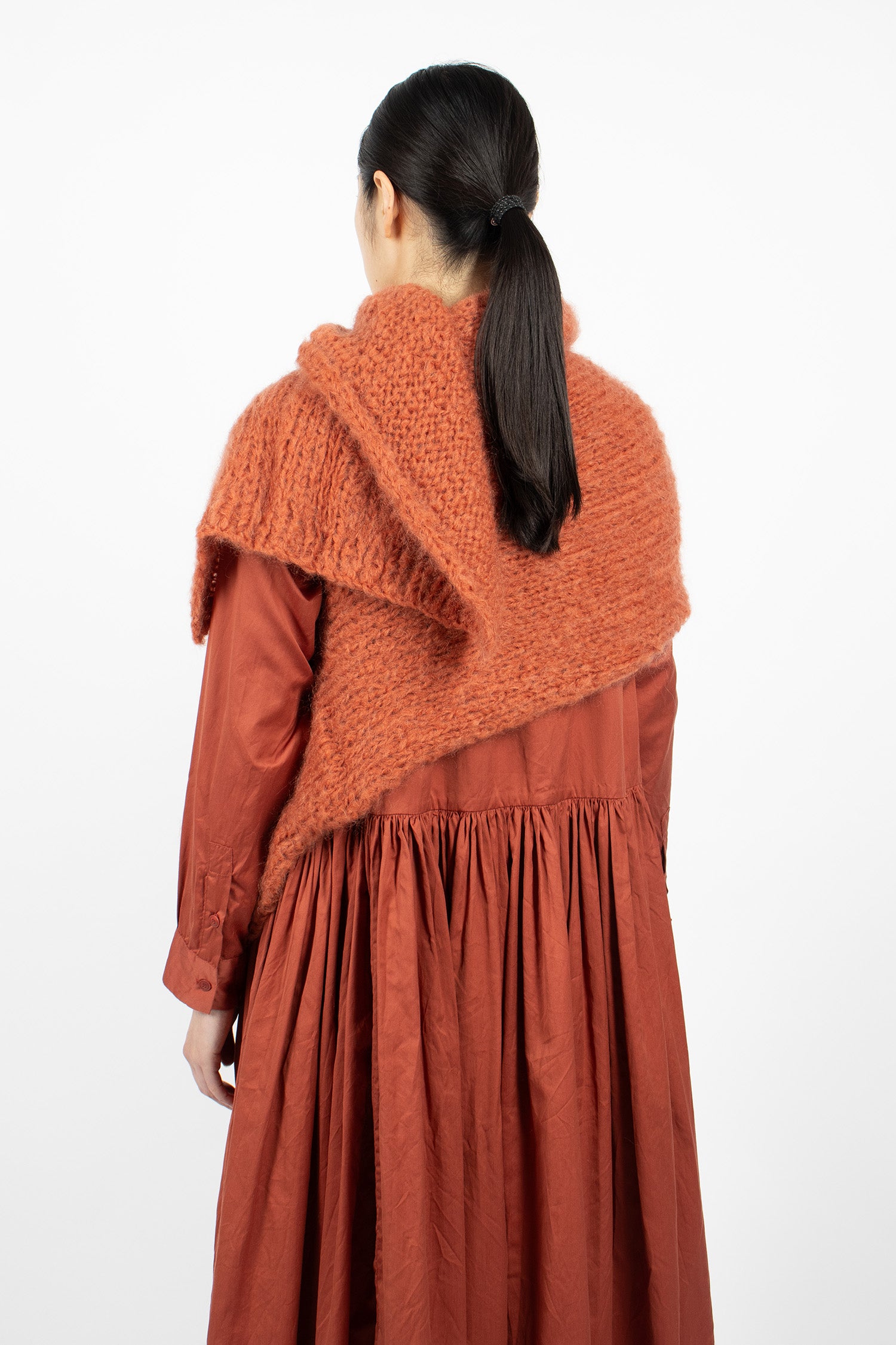 Mohair Scarf Rust