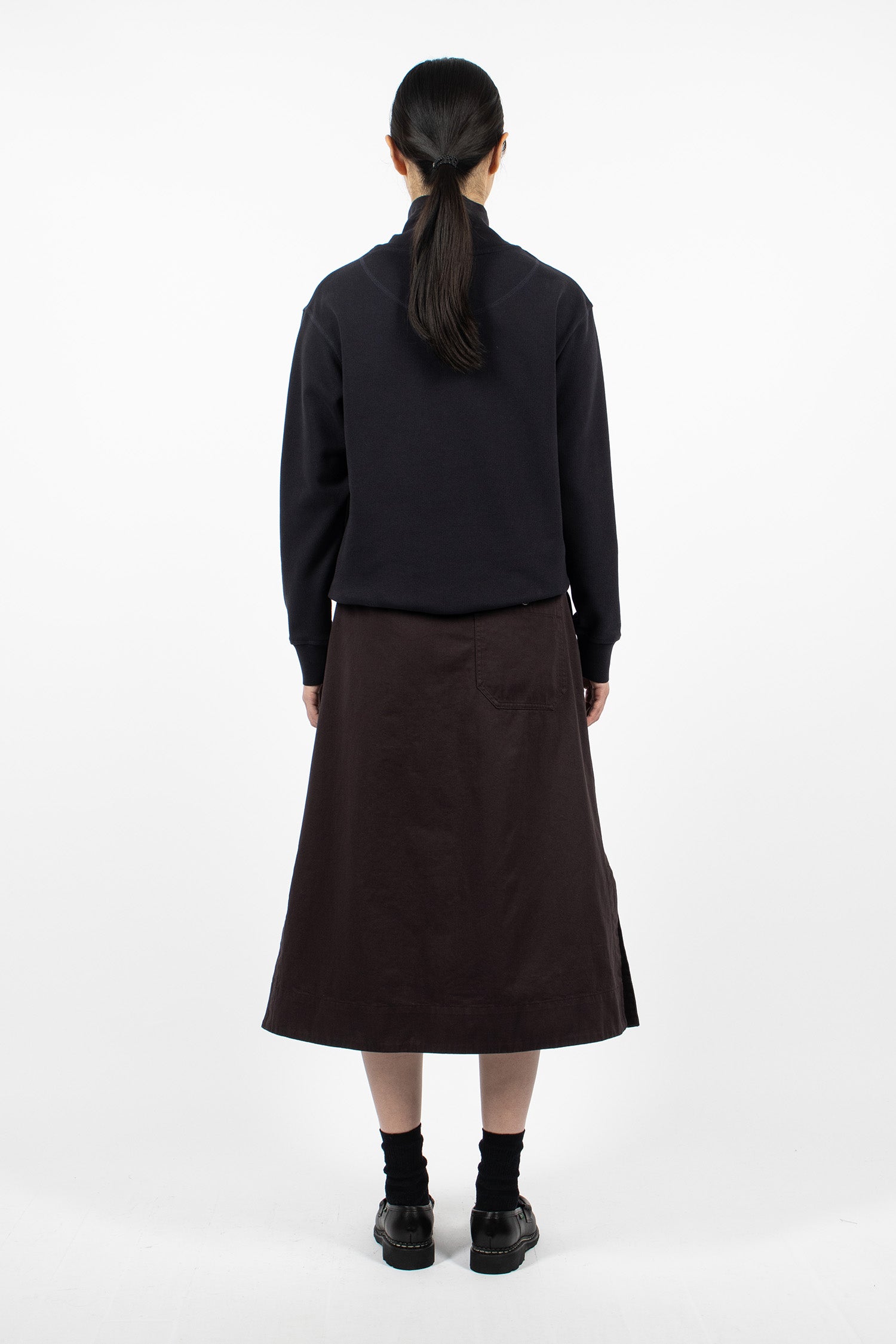 Side Vent Skirt Cocoa
