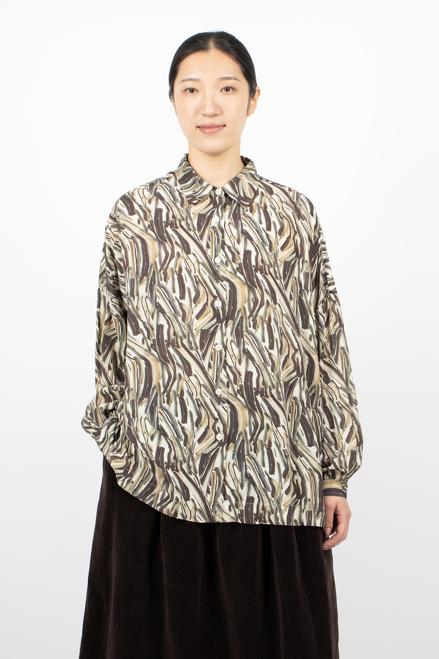 Squarbi Shirt Ebony/Cosie Print