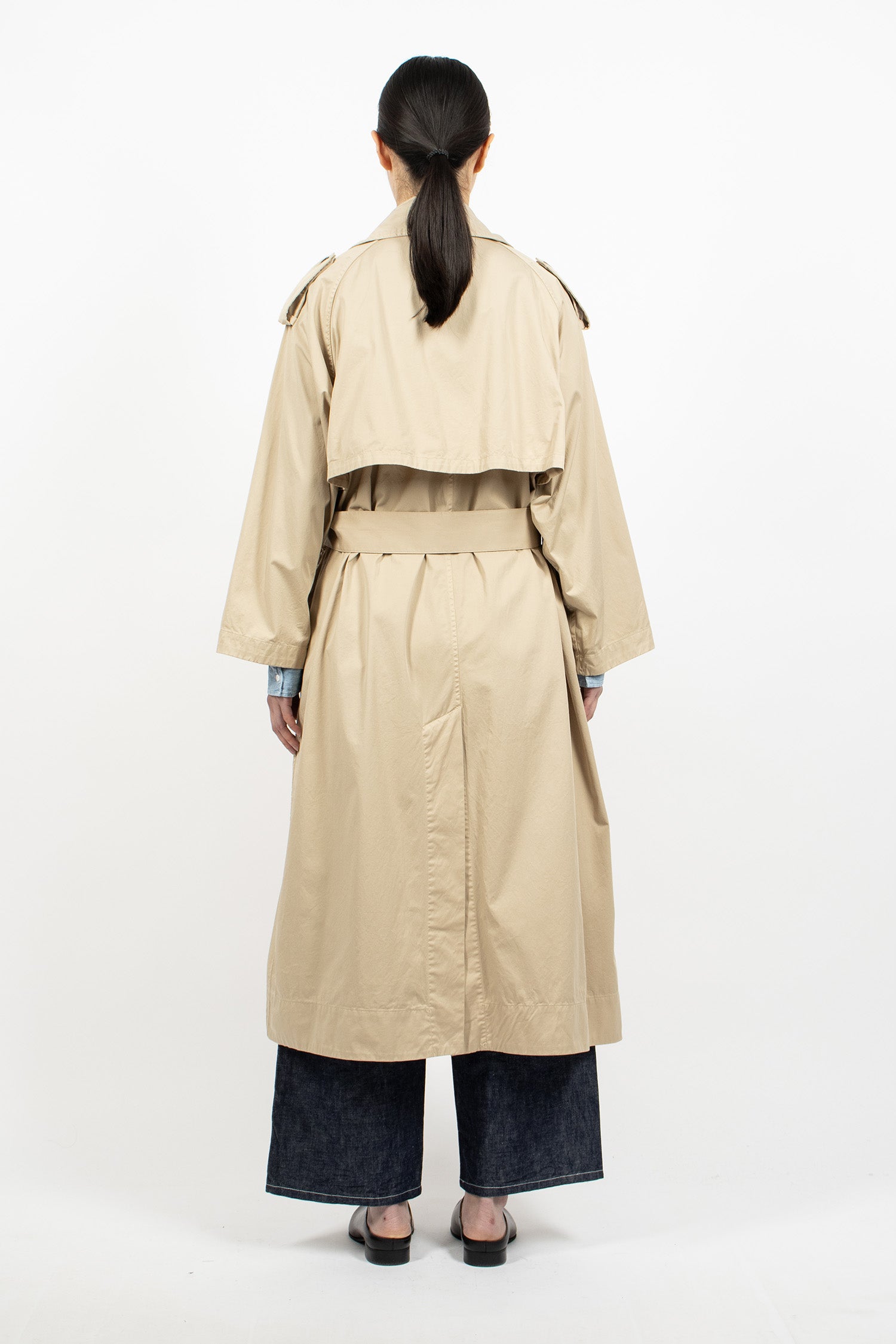 Trench Robe Maxi Coat Sand