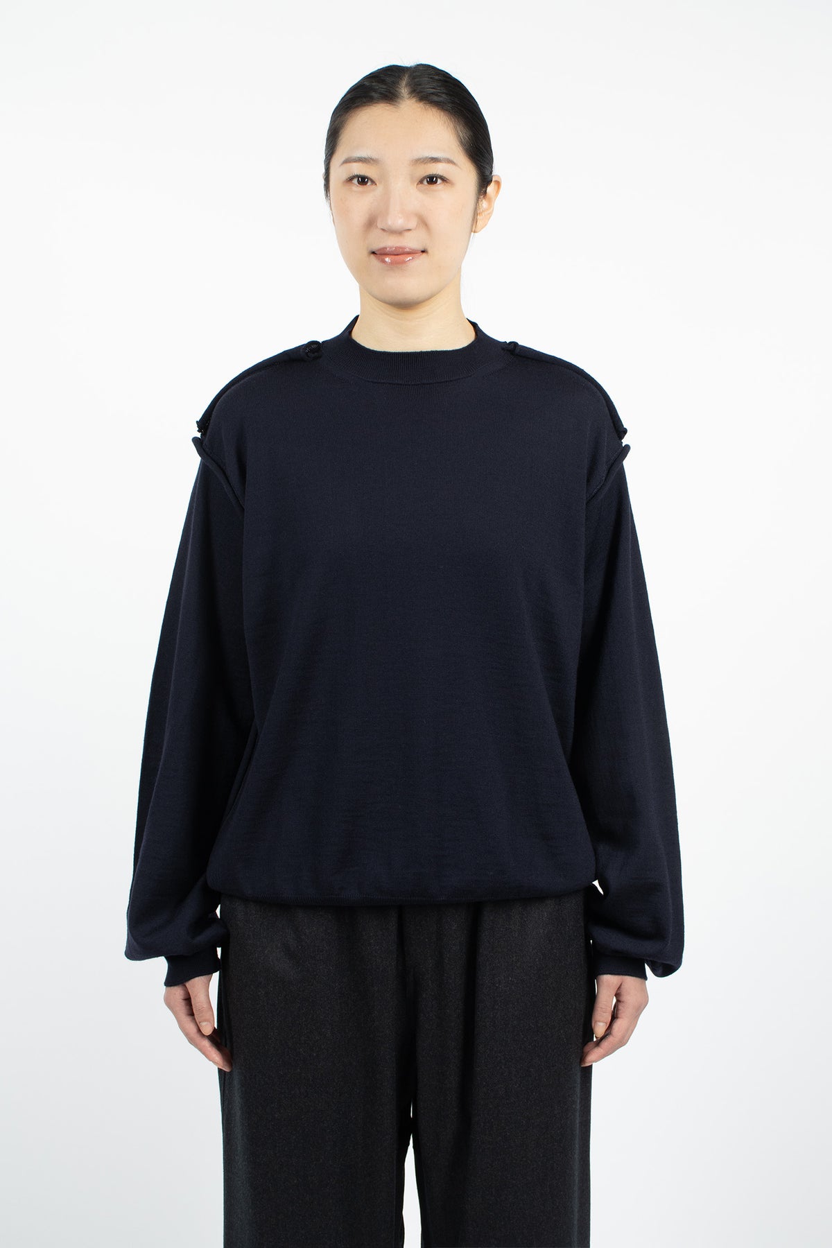 Myron Knit Pullover Navy