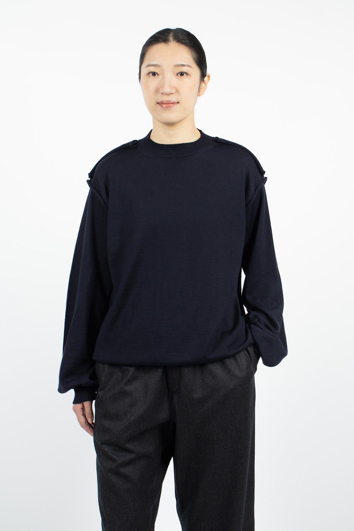Myron Knit Pullover Navy