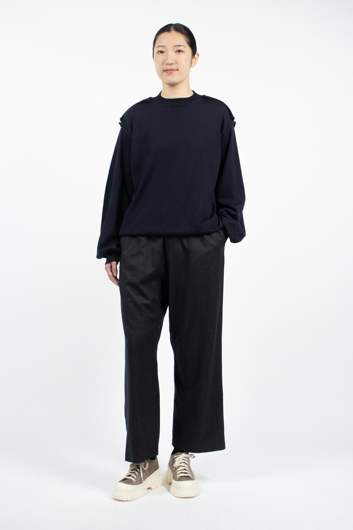 Myron Knit Pullover Navy