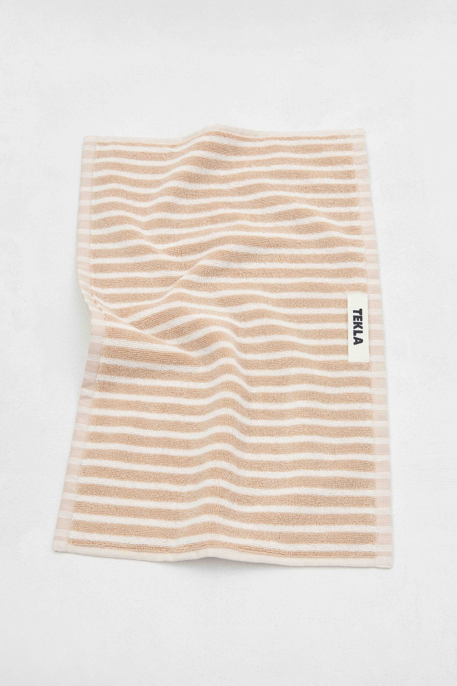 Terry Washcloth Ivory Stripe