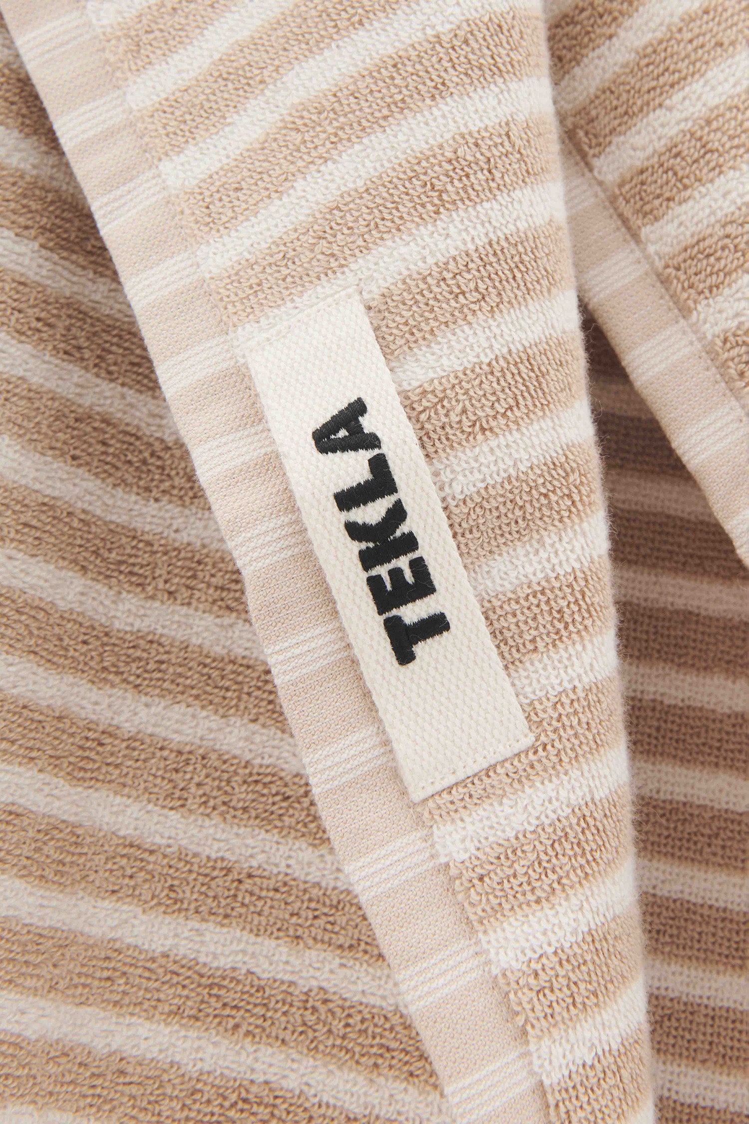 Terry Hand Towel Ivory Stripe