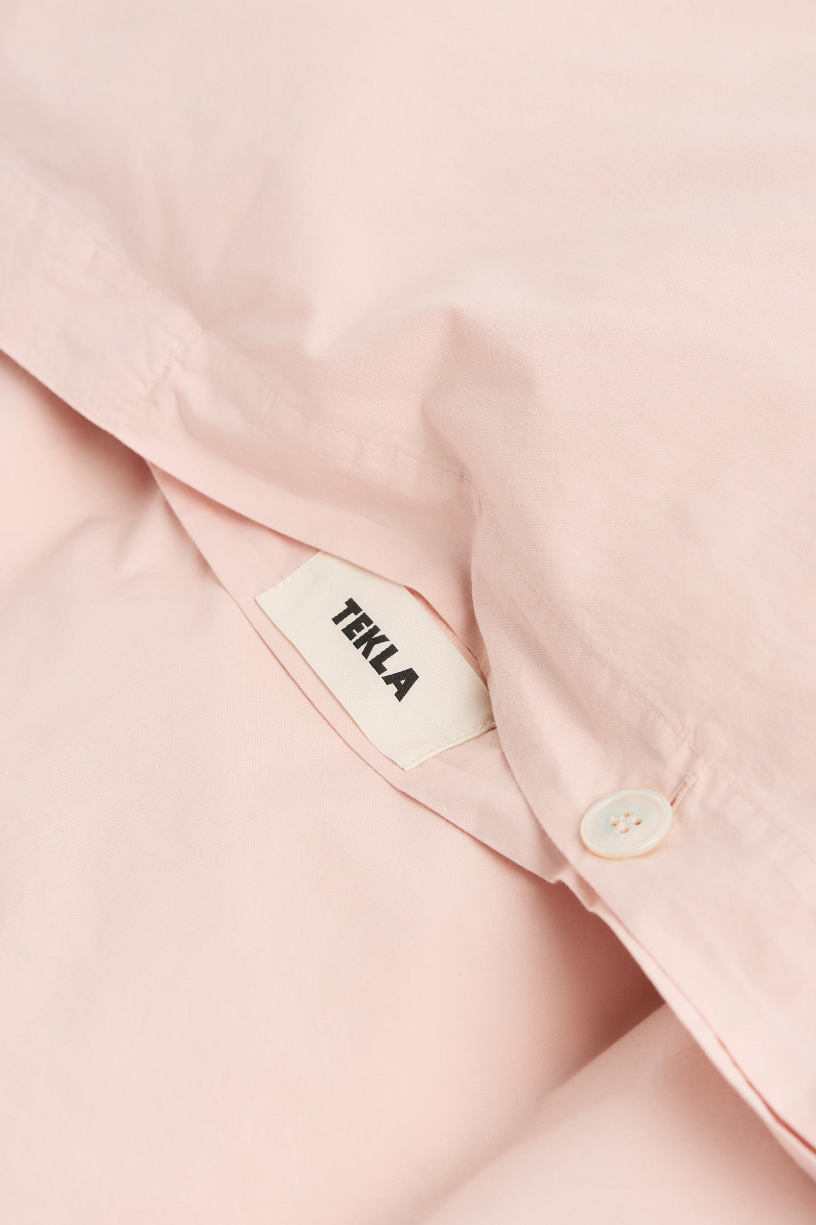 Percale King Duvet Cover Petal Pink