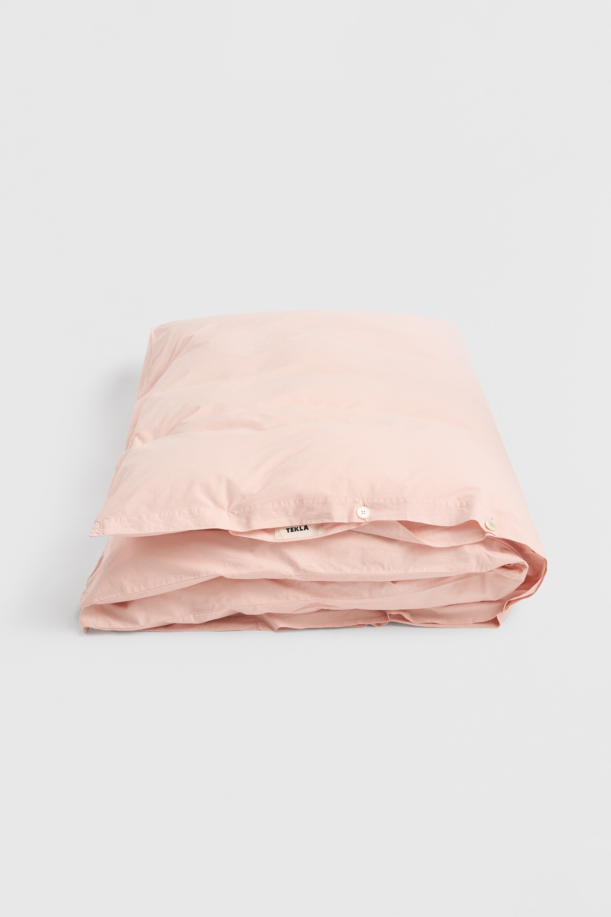 Percale King Duvet Cover Petal Pink