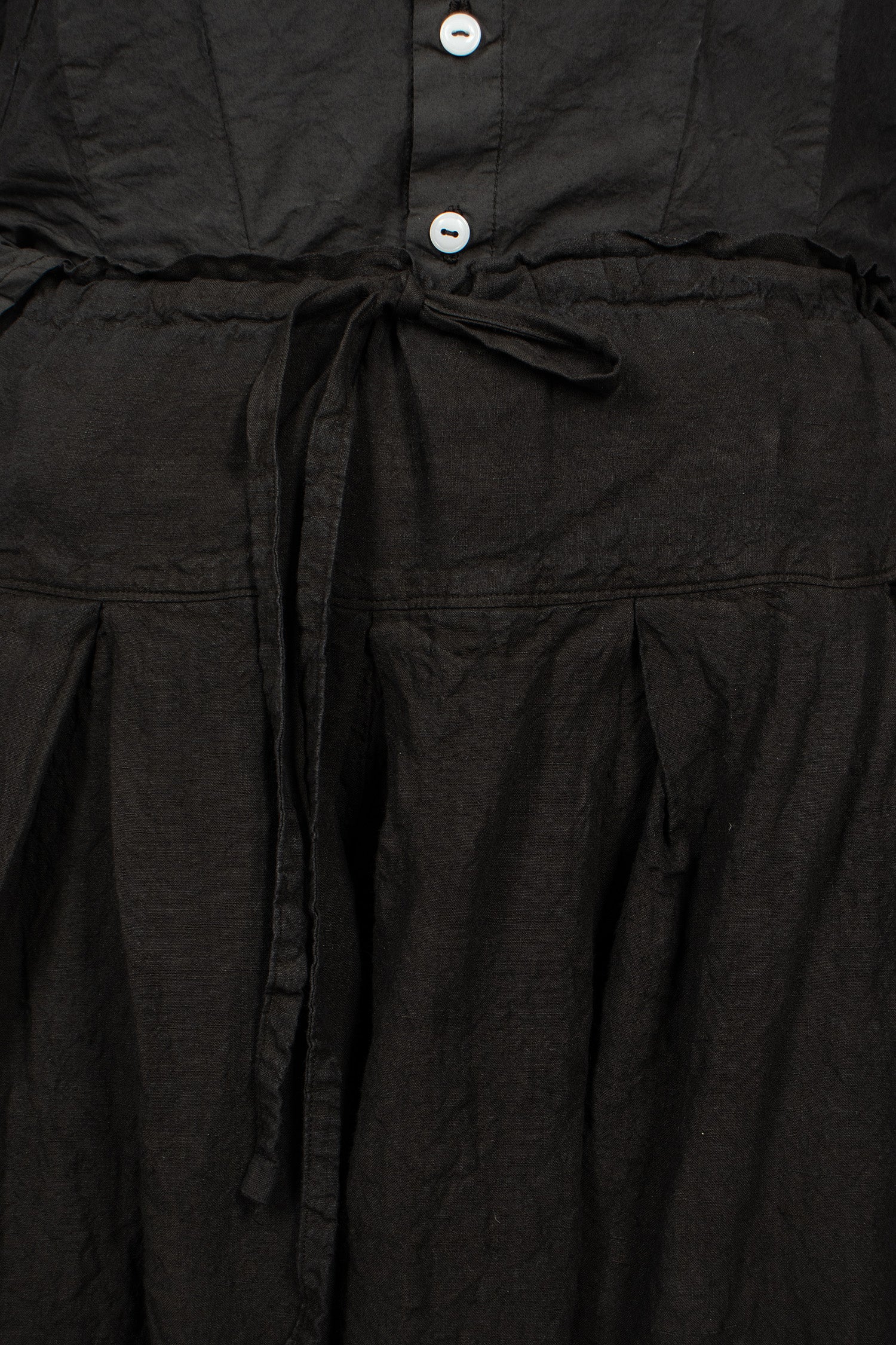 T Linen Pants Black