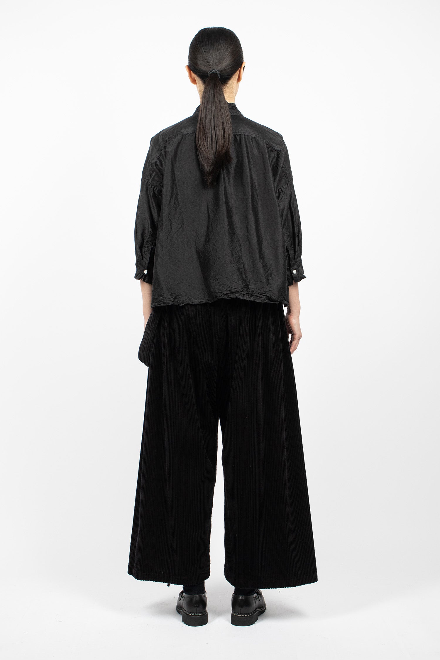 Balloon Pants Black Corduroy