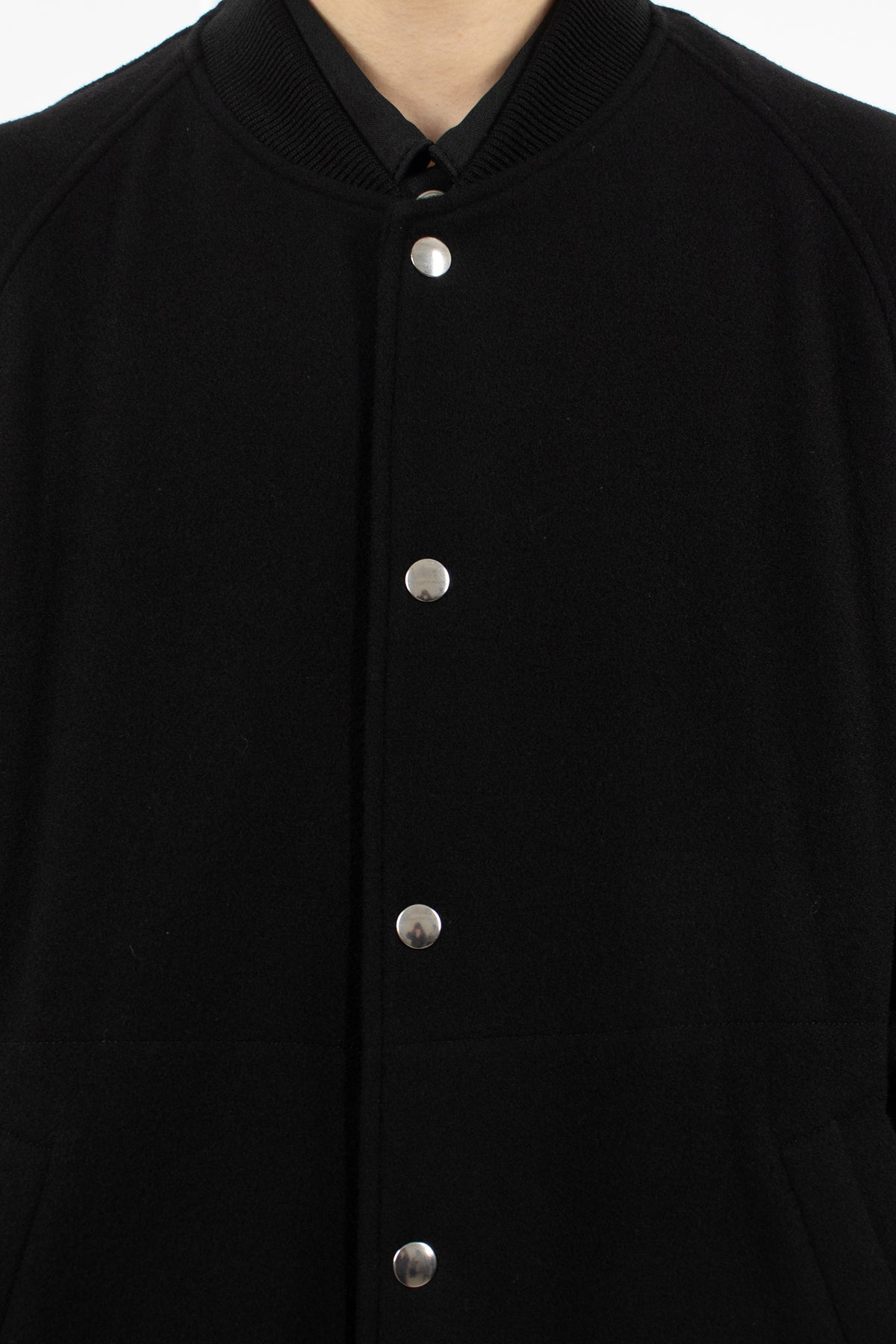 Elongated Bomber Jacket Black