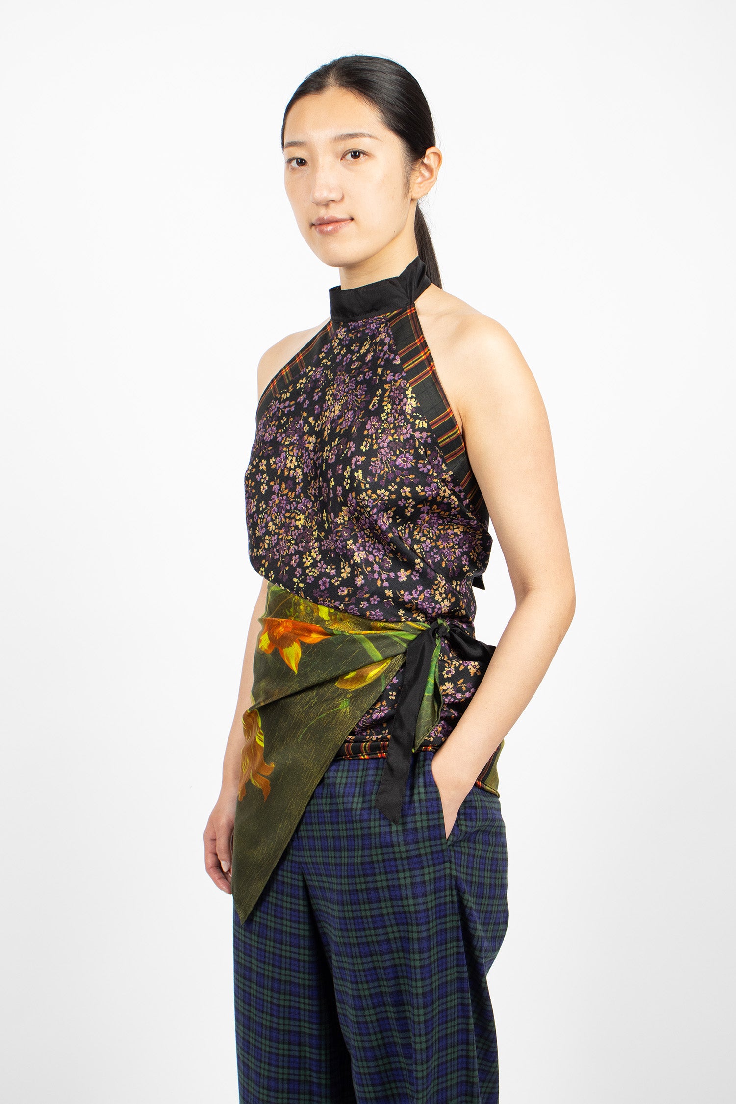 Silk Wrap Top Dessin A