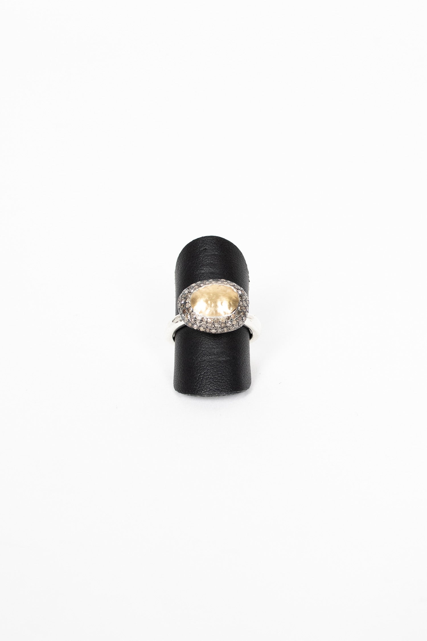 Carrie Ring Yellow Gold/Cognac Diamond