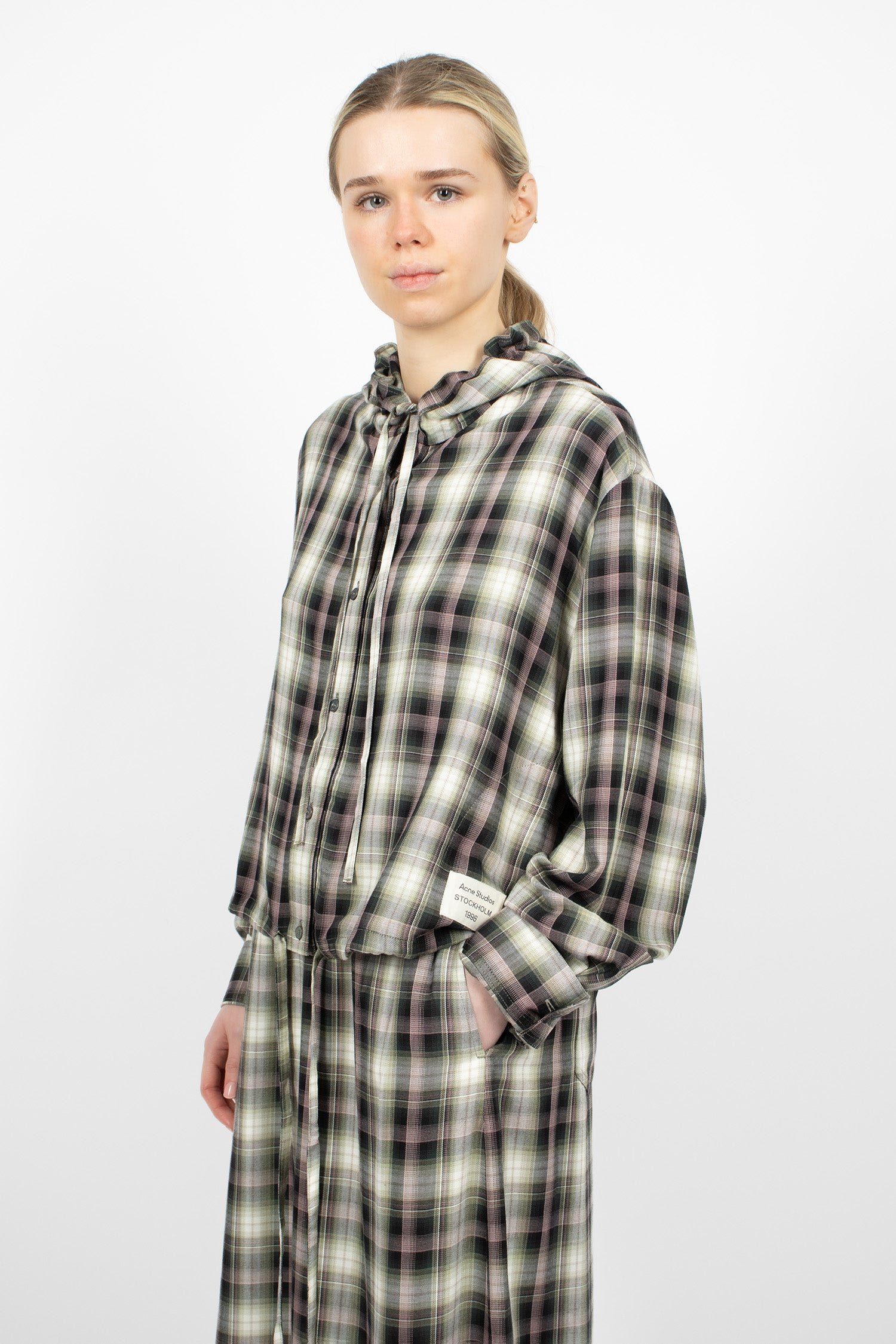Hooded Overshirt Black/Green