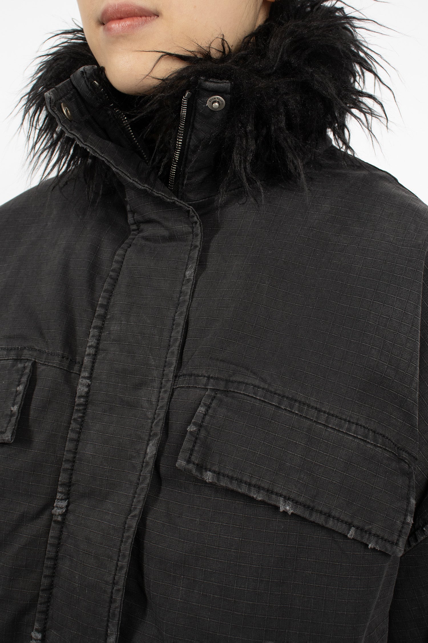 Coated Jacket Black