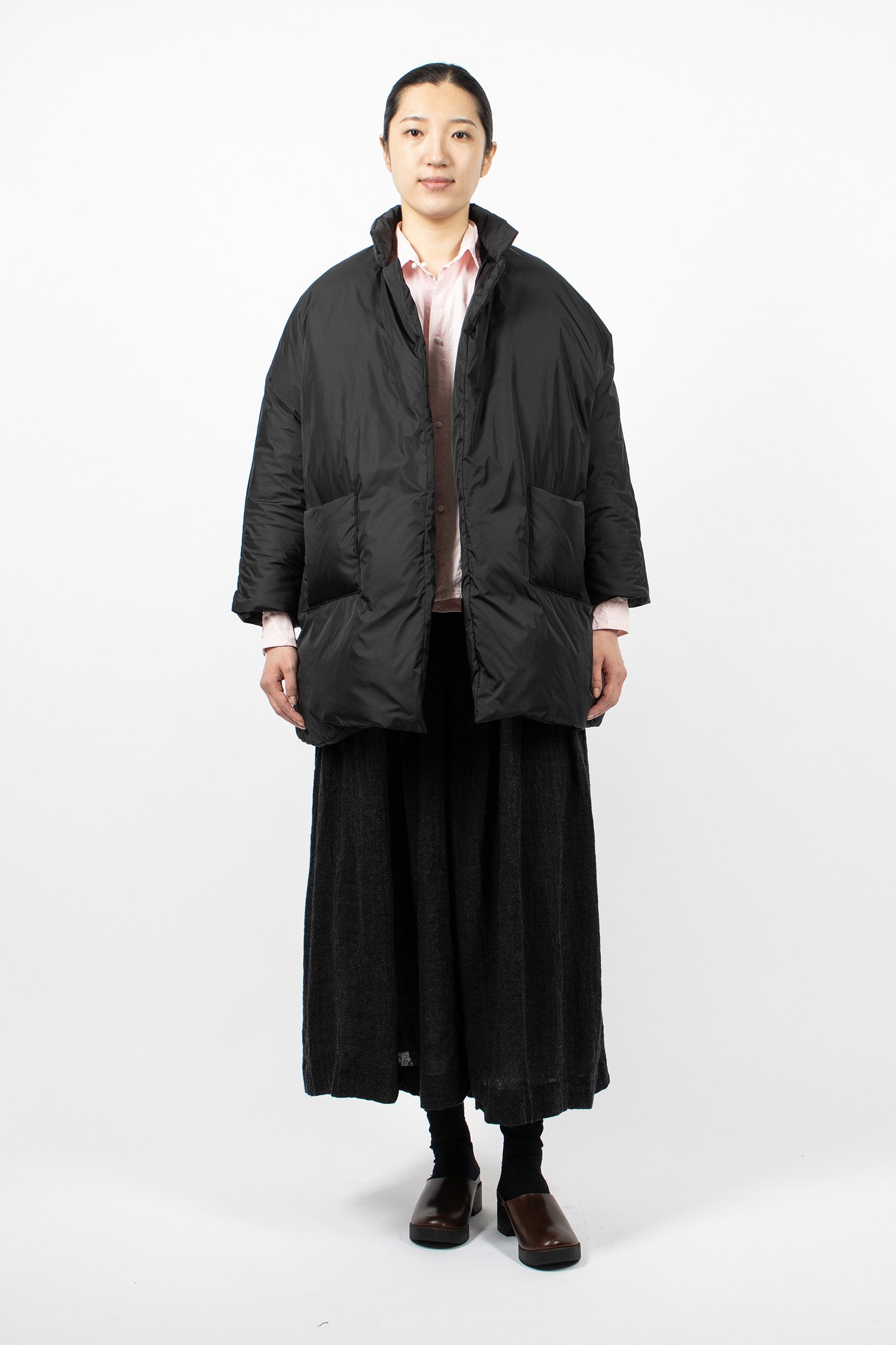 Poppy Down Coat Black