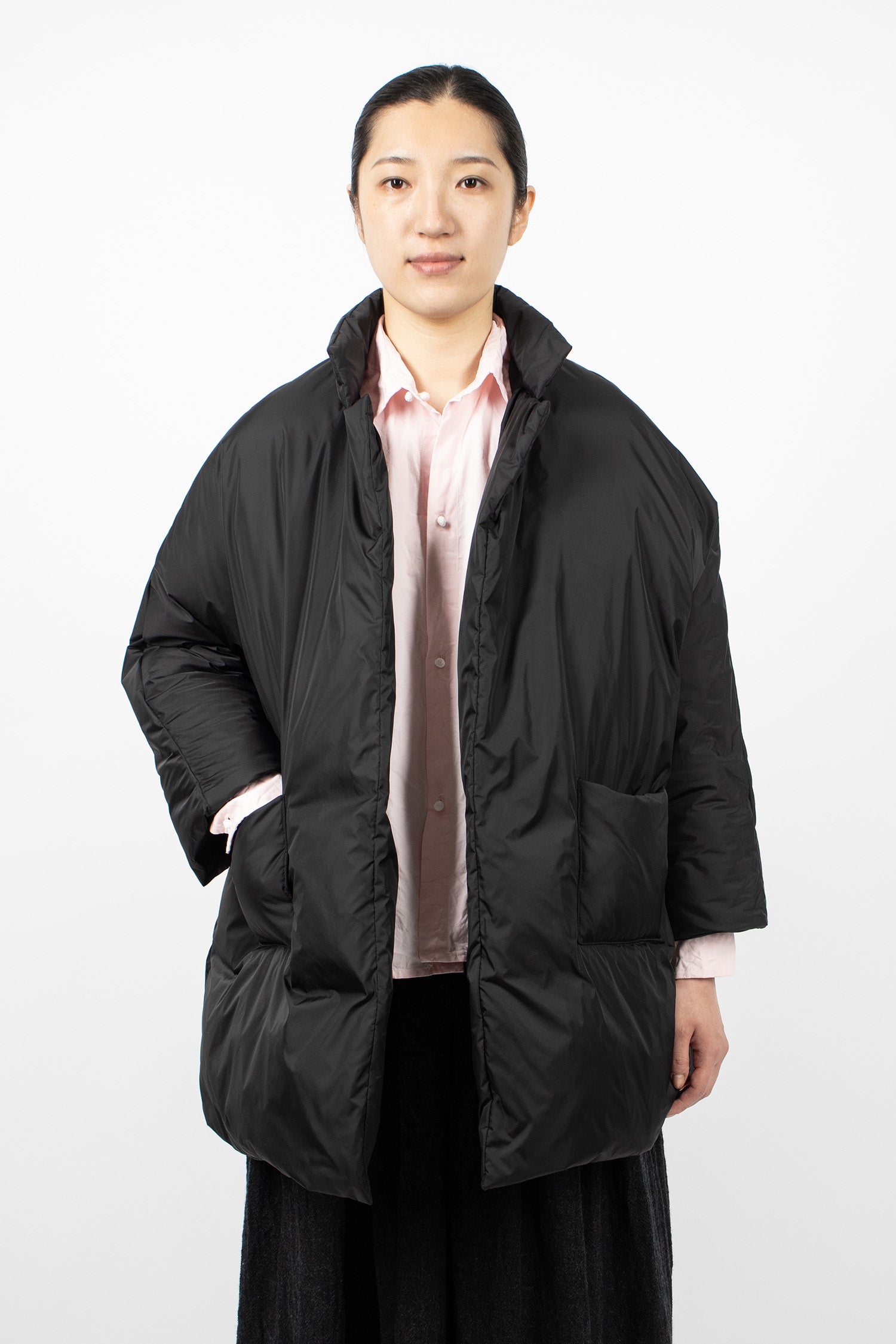 Poppy Down Coat Black