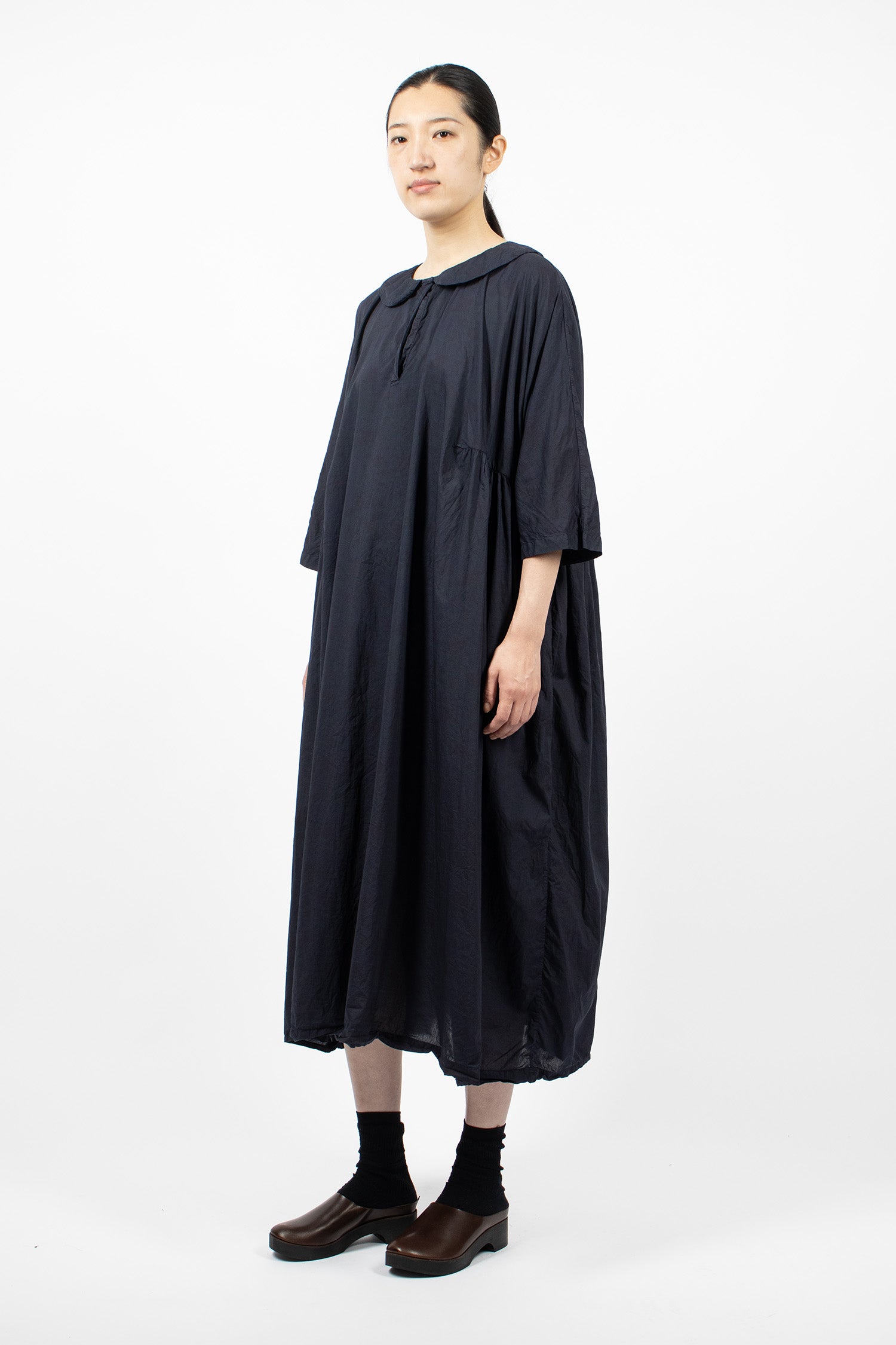 Curcuma Long Dress Overdyed Small Flower 2