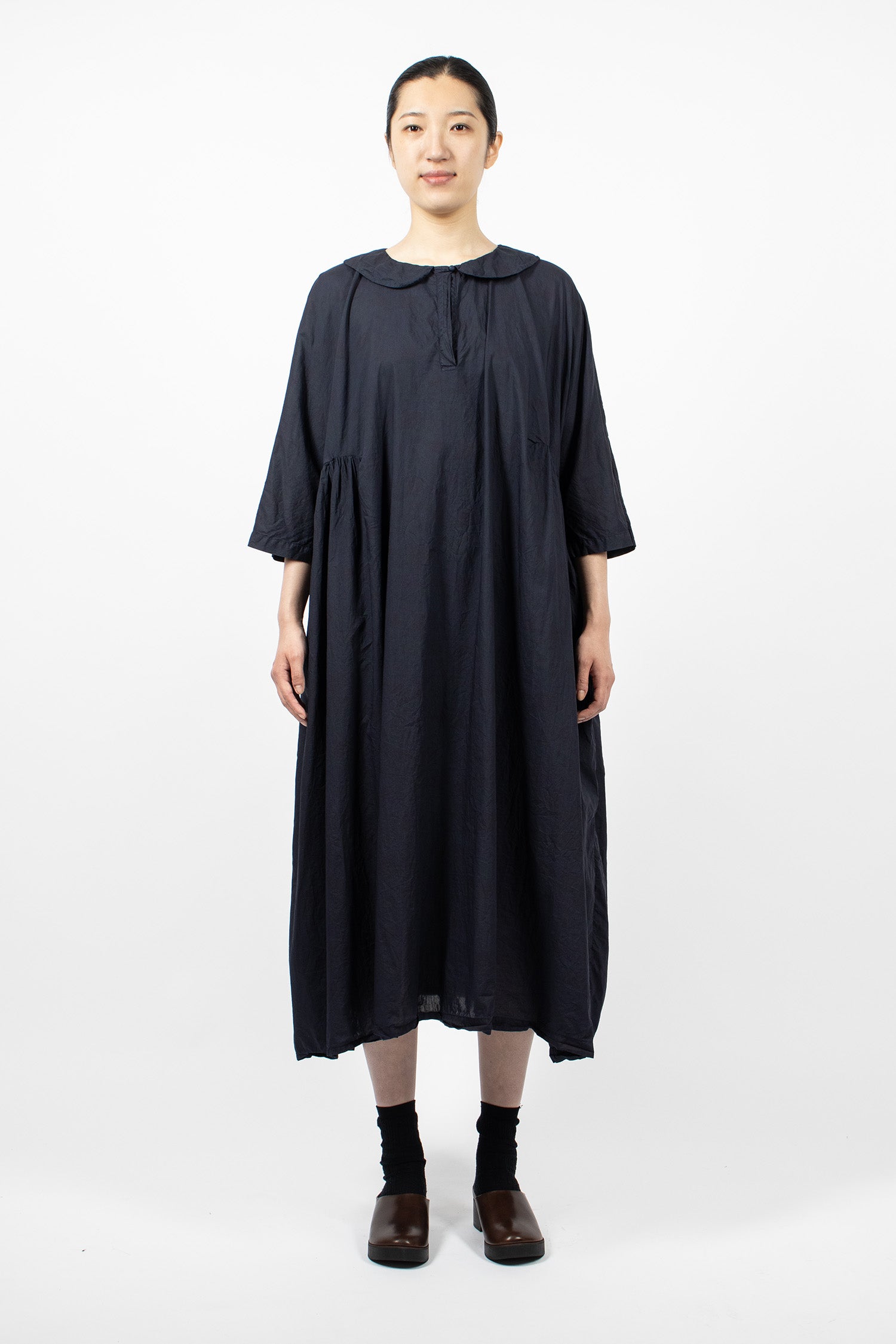 Curcuma Long Dress Overdyed Small Flower 2