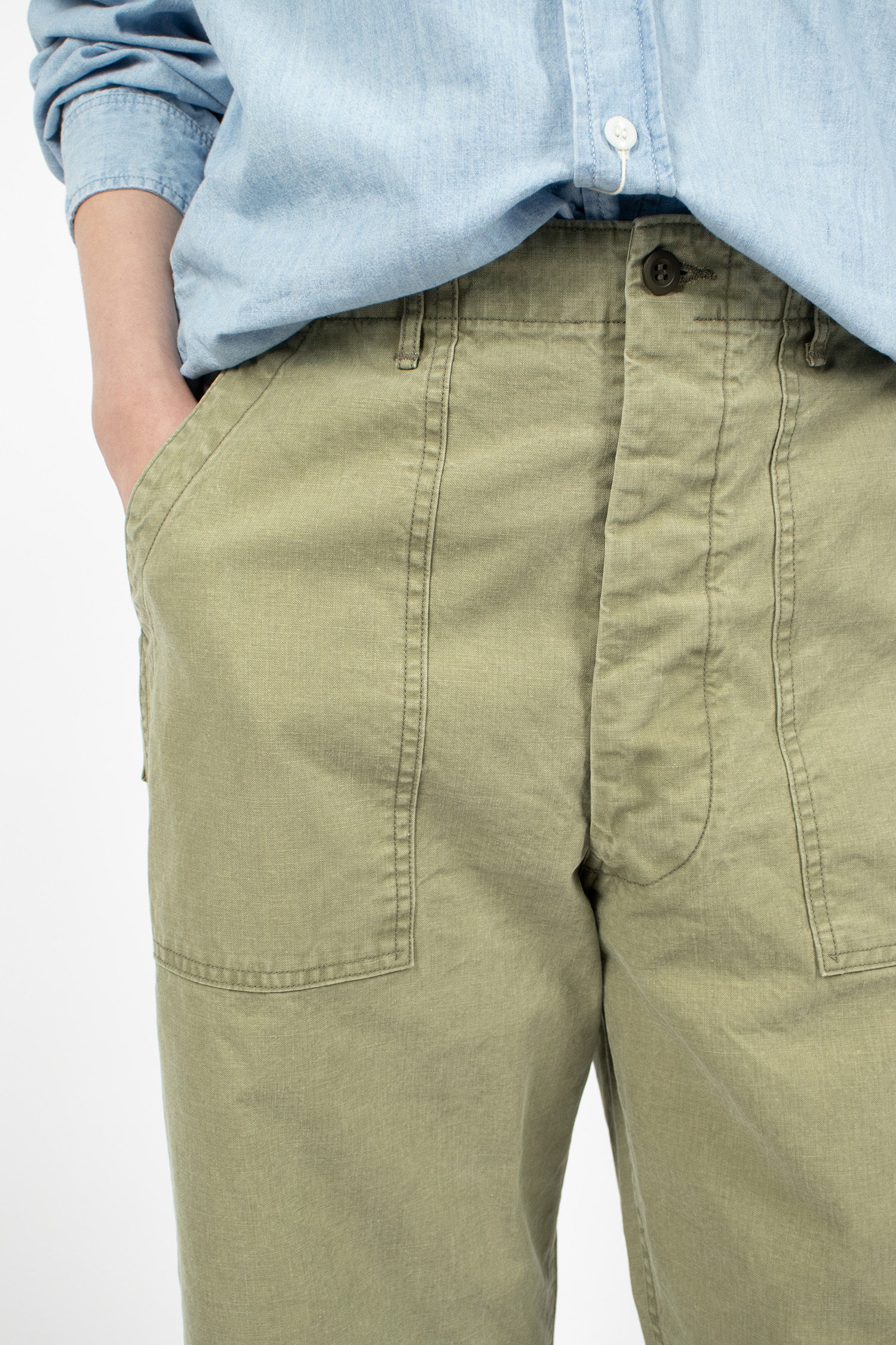 Canvas Fatigue Pants Green