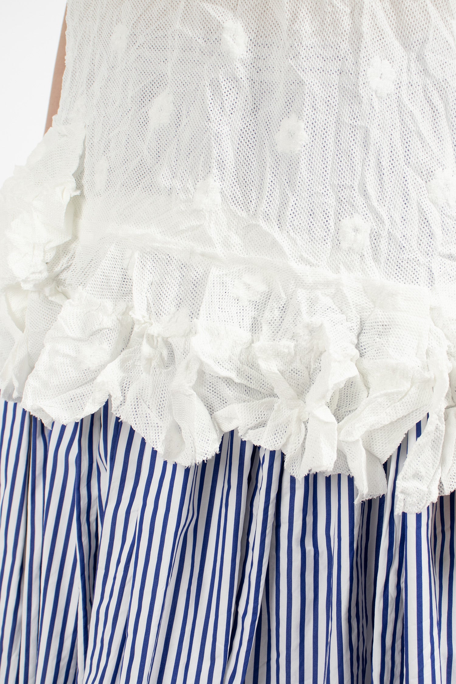 Peplum Embroidered T-Shirt White